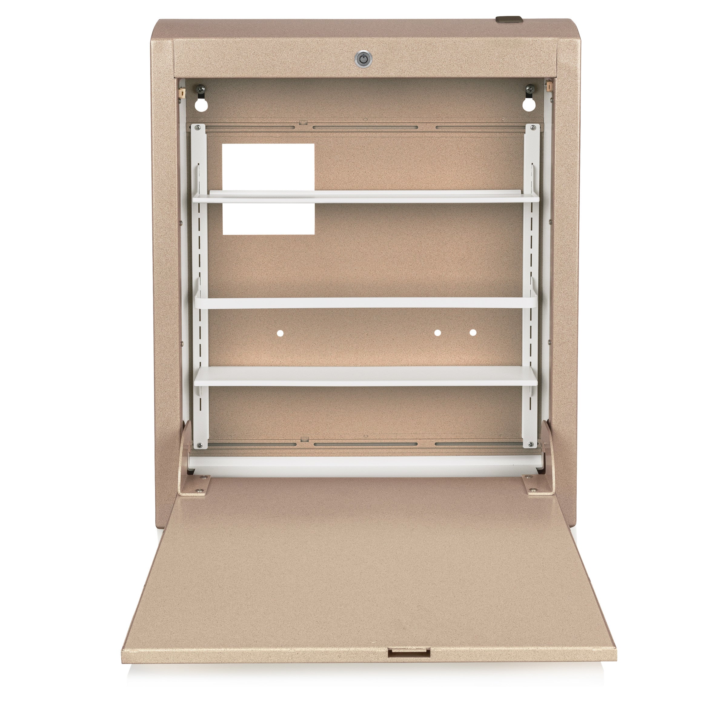 CarePod™ Narrow Wall-Mounted Workstations, 6" Depth, Sandstone
