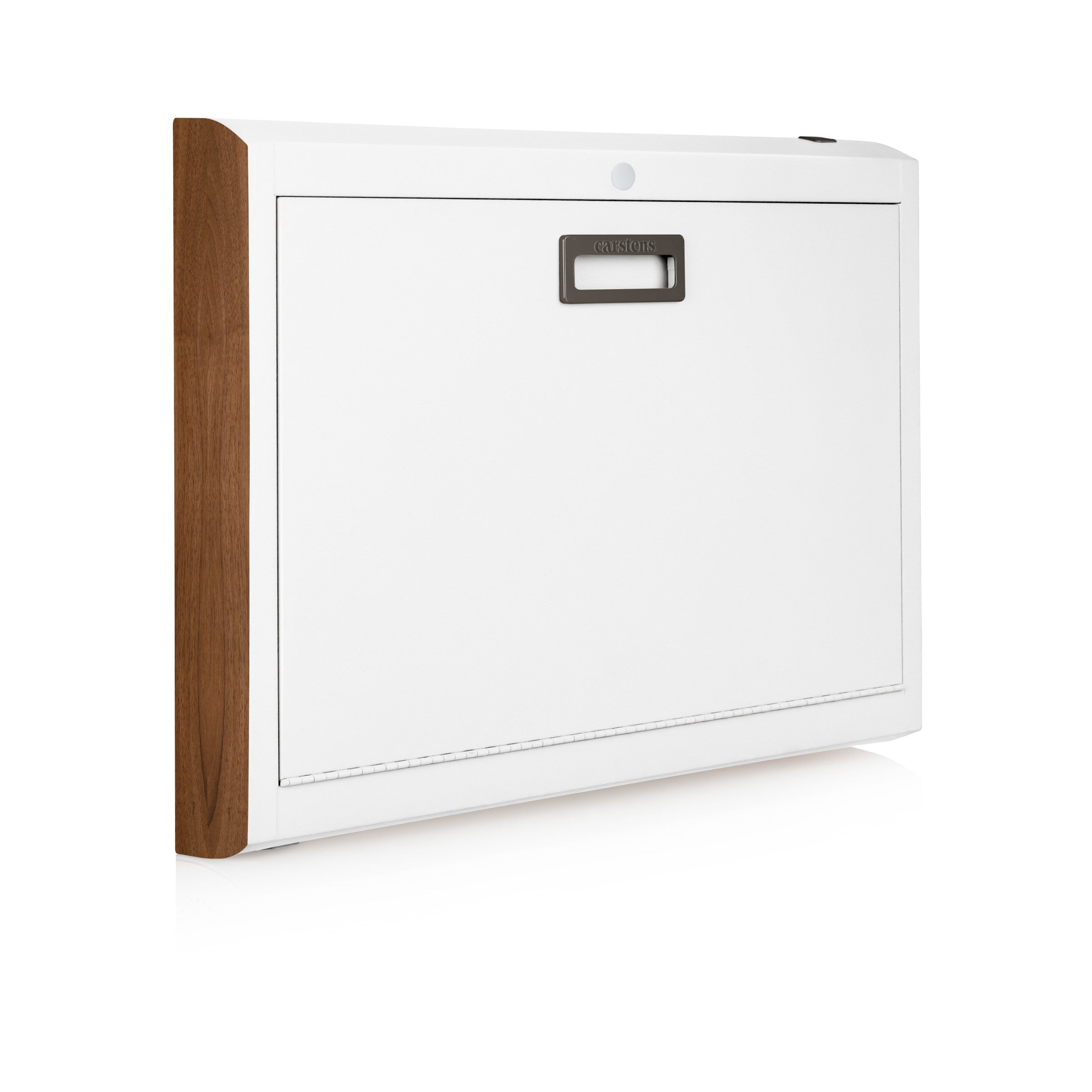 CarePod® Wide 4” Wall-Mounted Workstations with Keyboard Door, Powder White