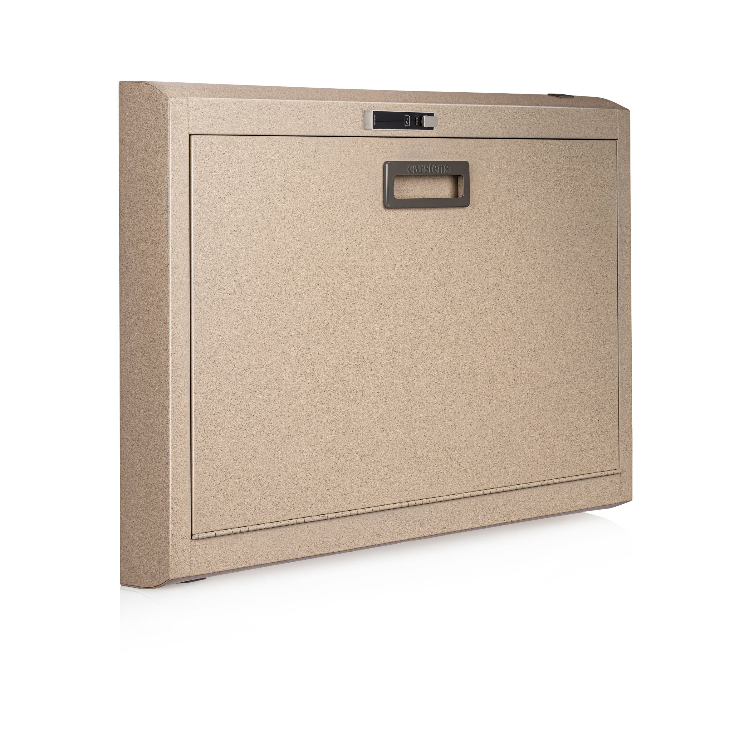 CarePod® Wide 4” Wall-Mounted Workstations with Keyboard Door, Sandstone
