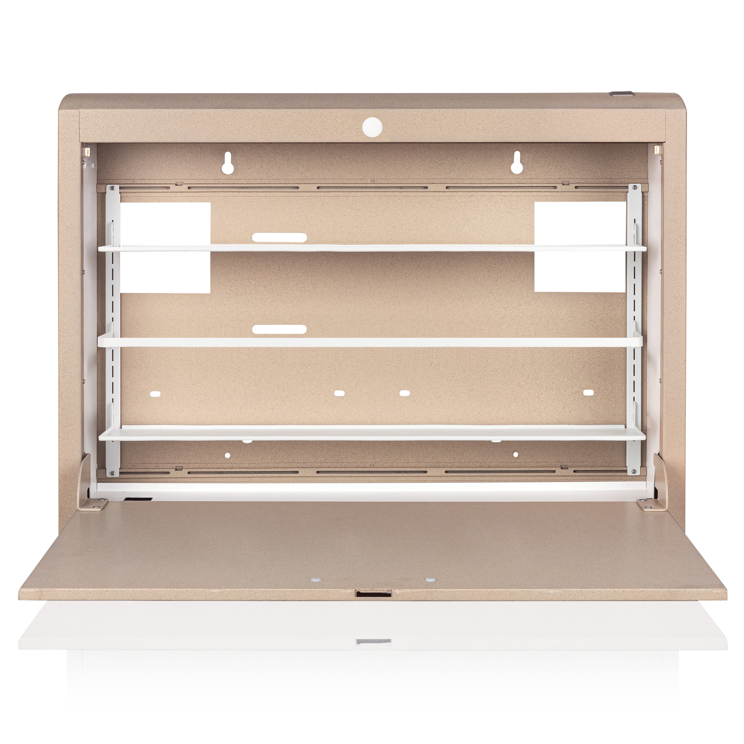 CarePod® Wide 4” Wall-Mounted Workstations with Standard Door, Sandstone