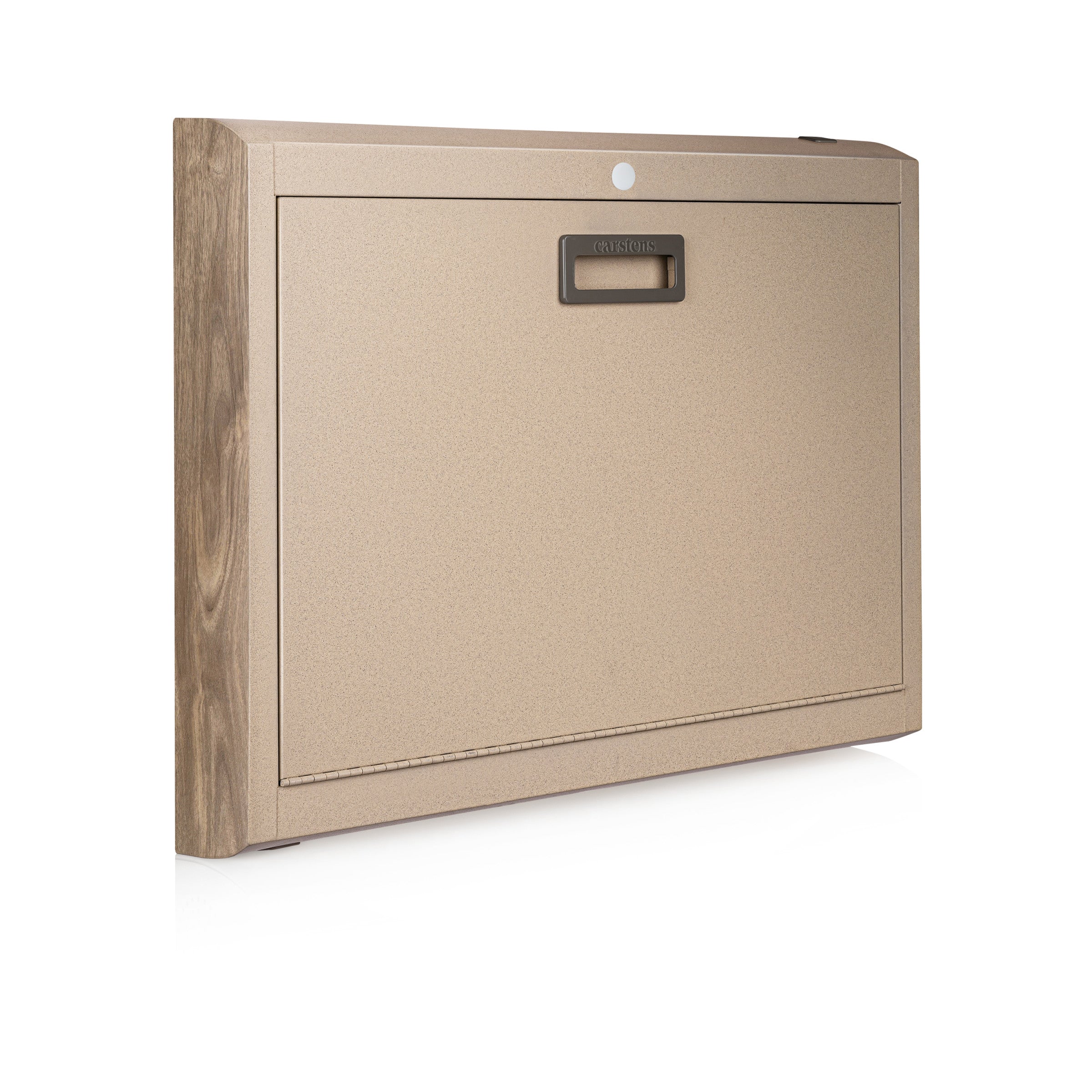 CarePod® Wide 4” Wall-Mounted Workstations with Keyboard Door, Sandstone