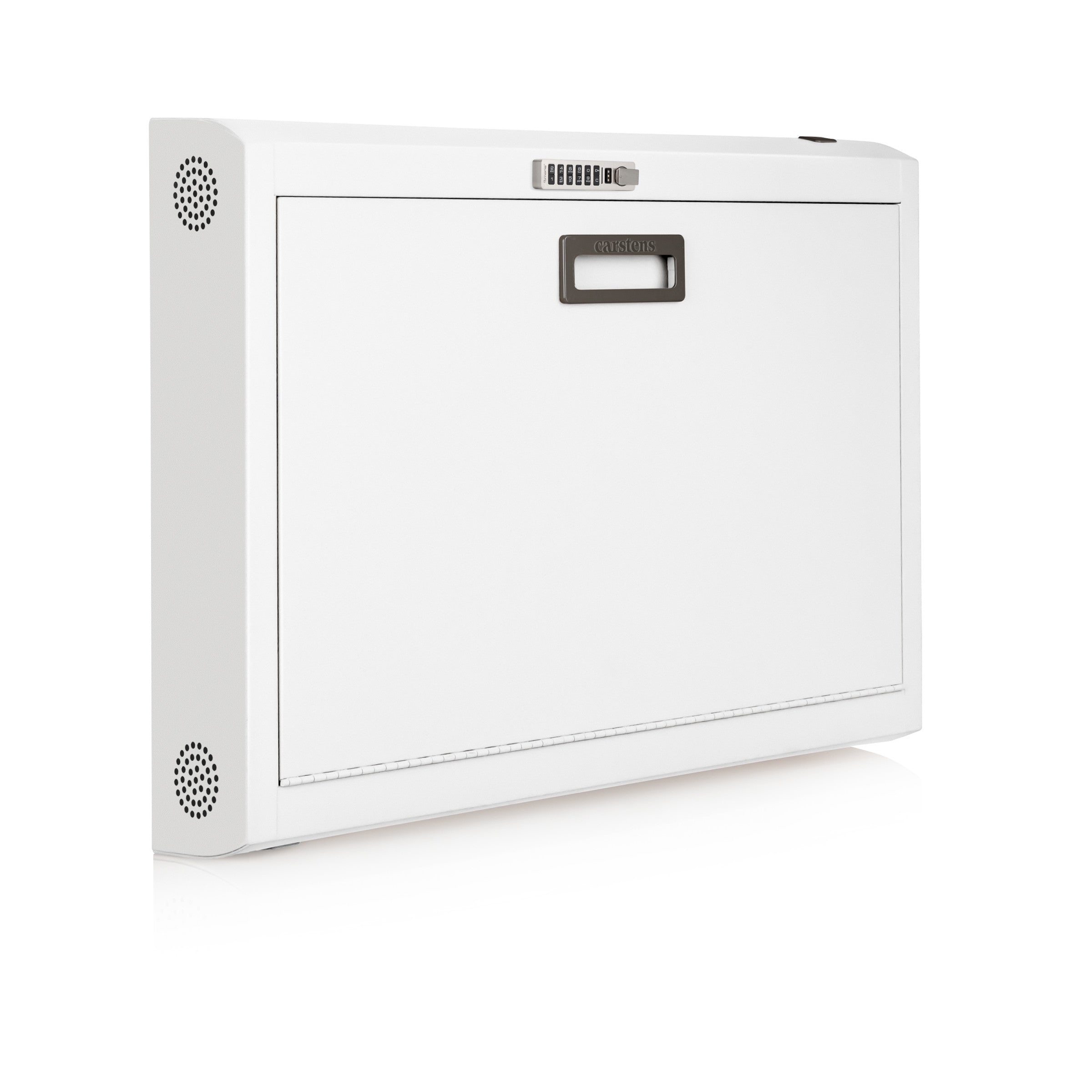 CarePod® Wide 6” Wall-Mounted Workstations with Standard Door, Powder White