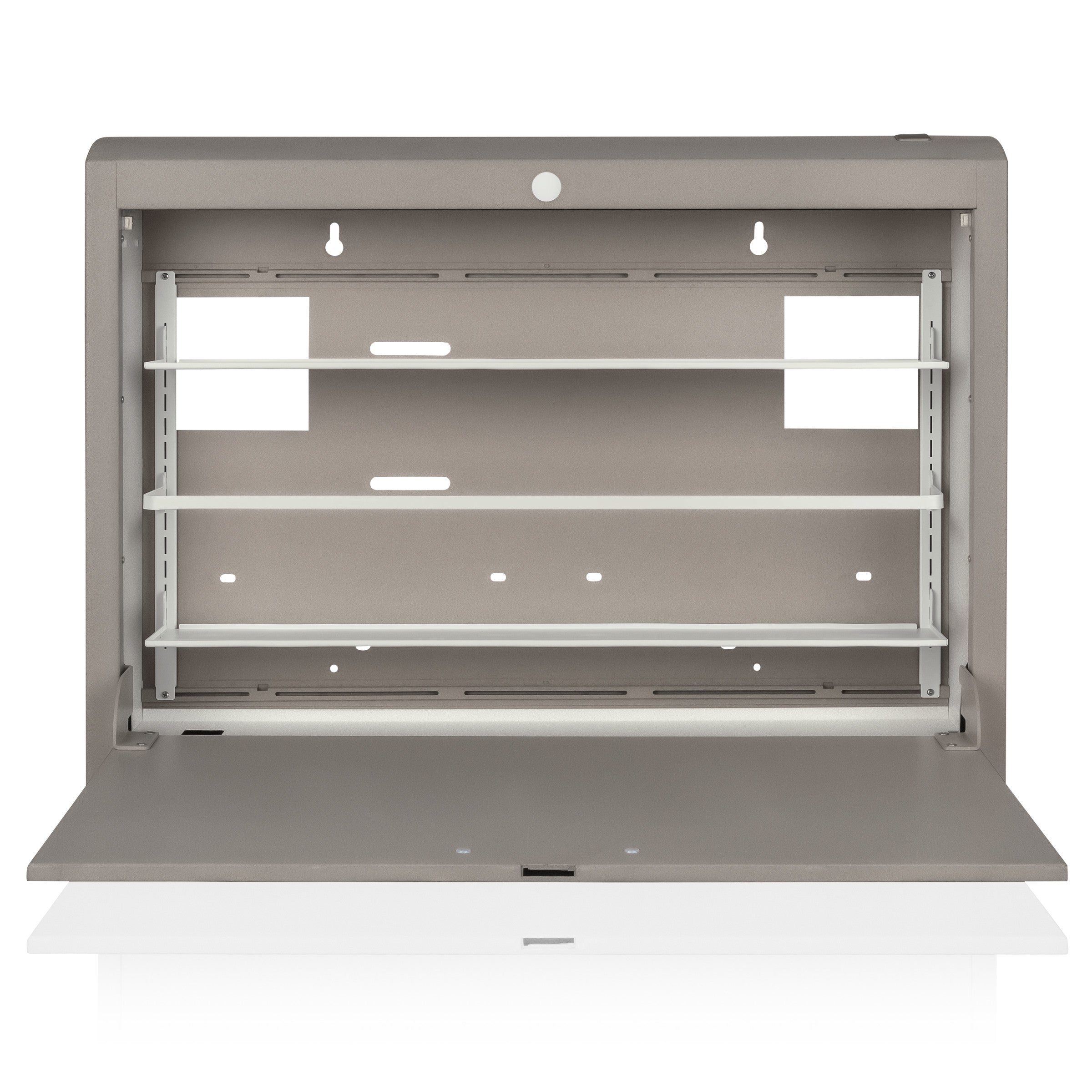 CarePod® Wide 6” Wall-Mounted Workstations with Standard Door, River Rock