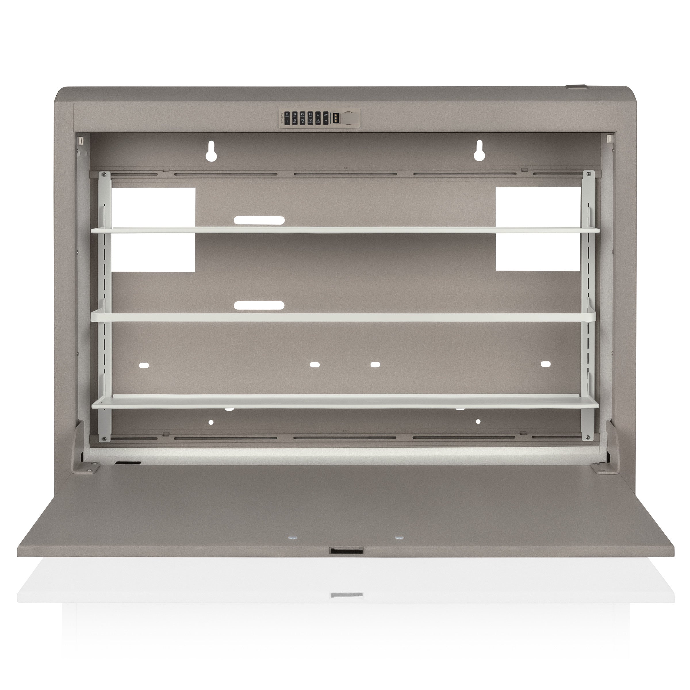 CarePod® Wide 6” Wall-Mounted Workstations with Standard Door, River Rock