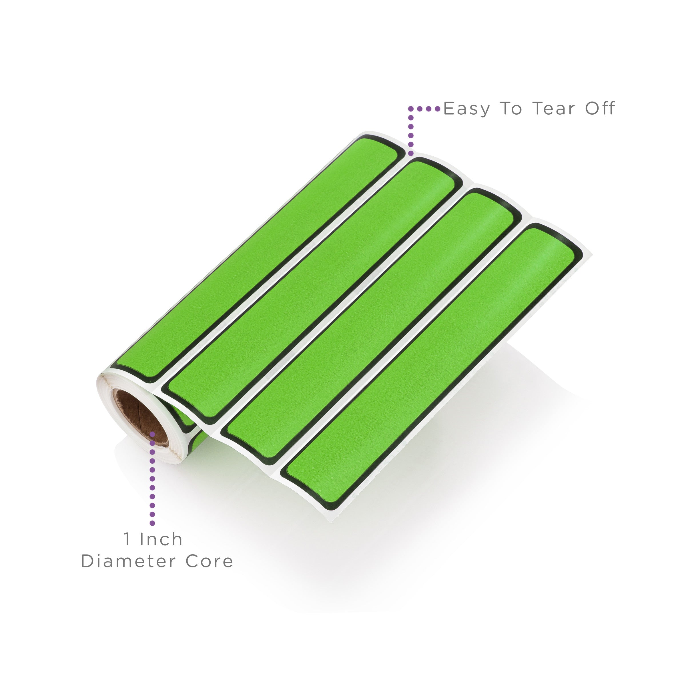 Blank ID Labels for 1" Ring Binder Spines – Roll of 200