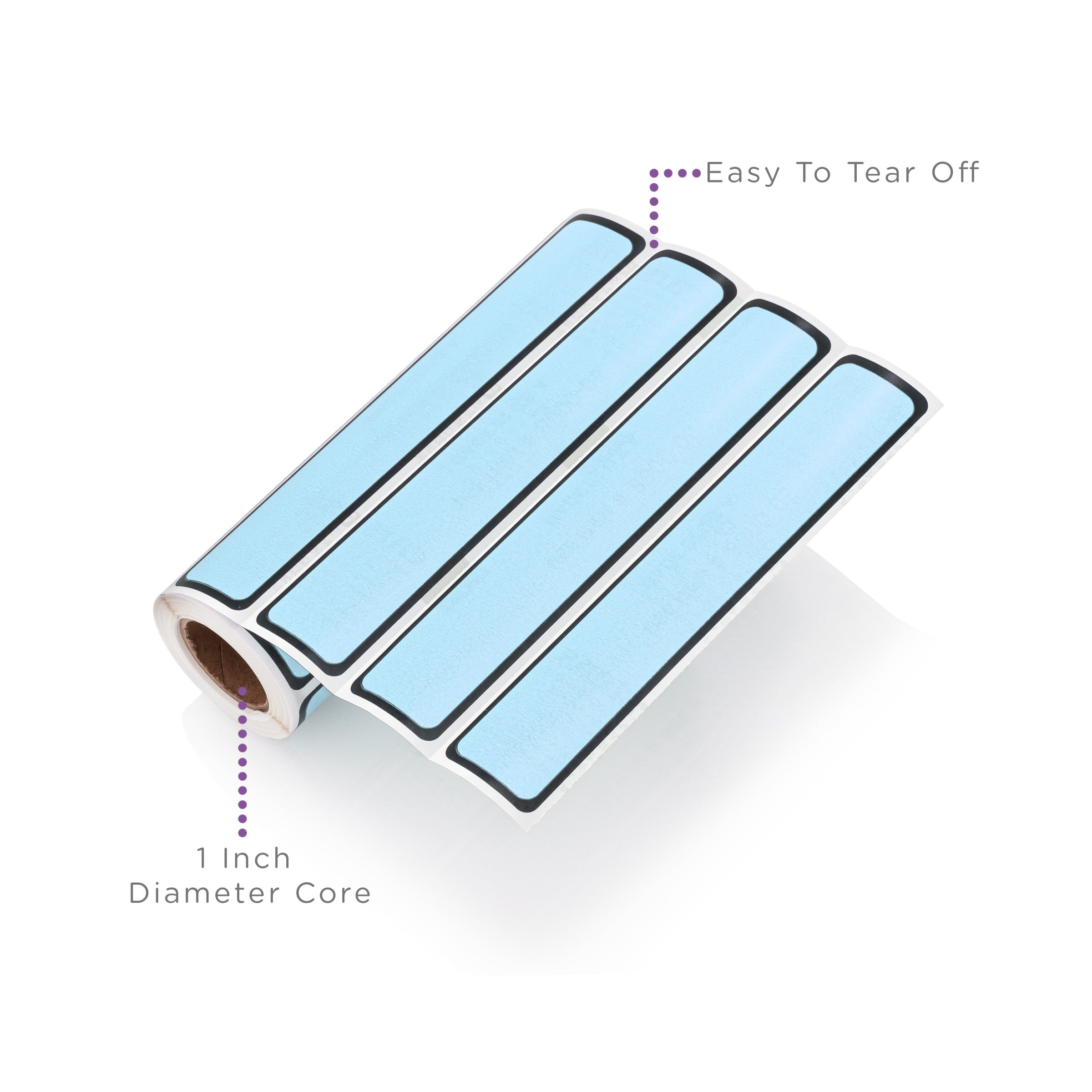Blank ID Labels for 1" Ring Binder Spines – Roll of 200
