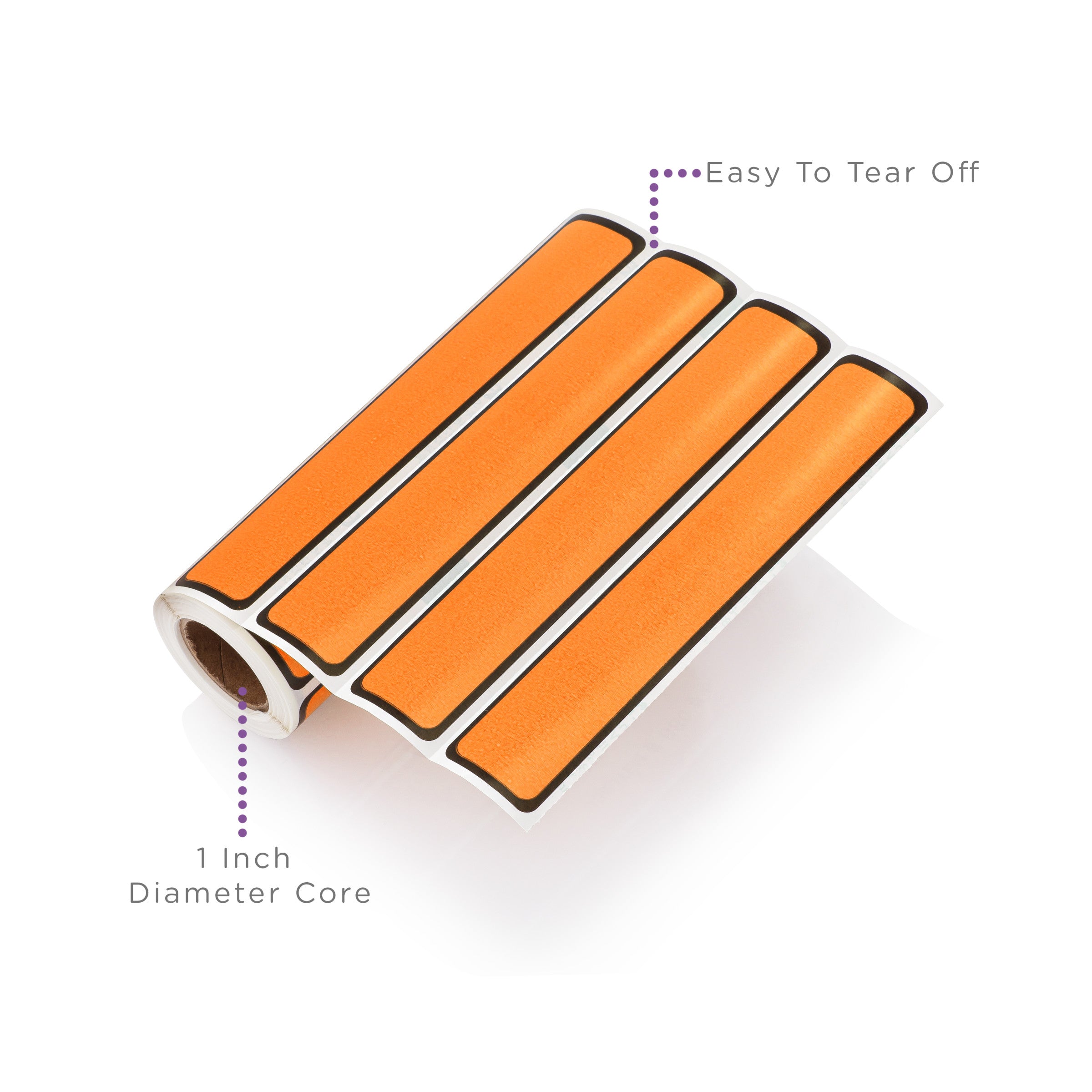 Blank ID Labels for 1" Ring Binder Spines – Roll of 200