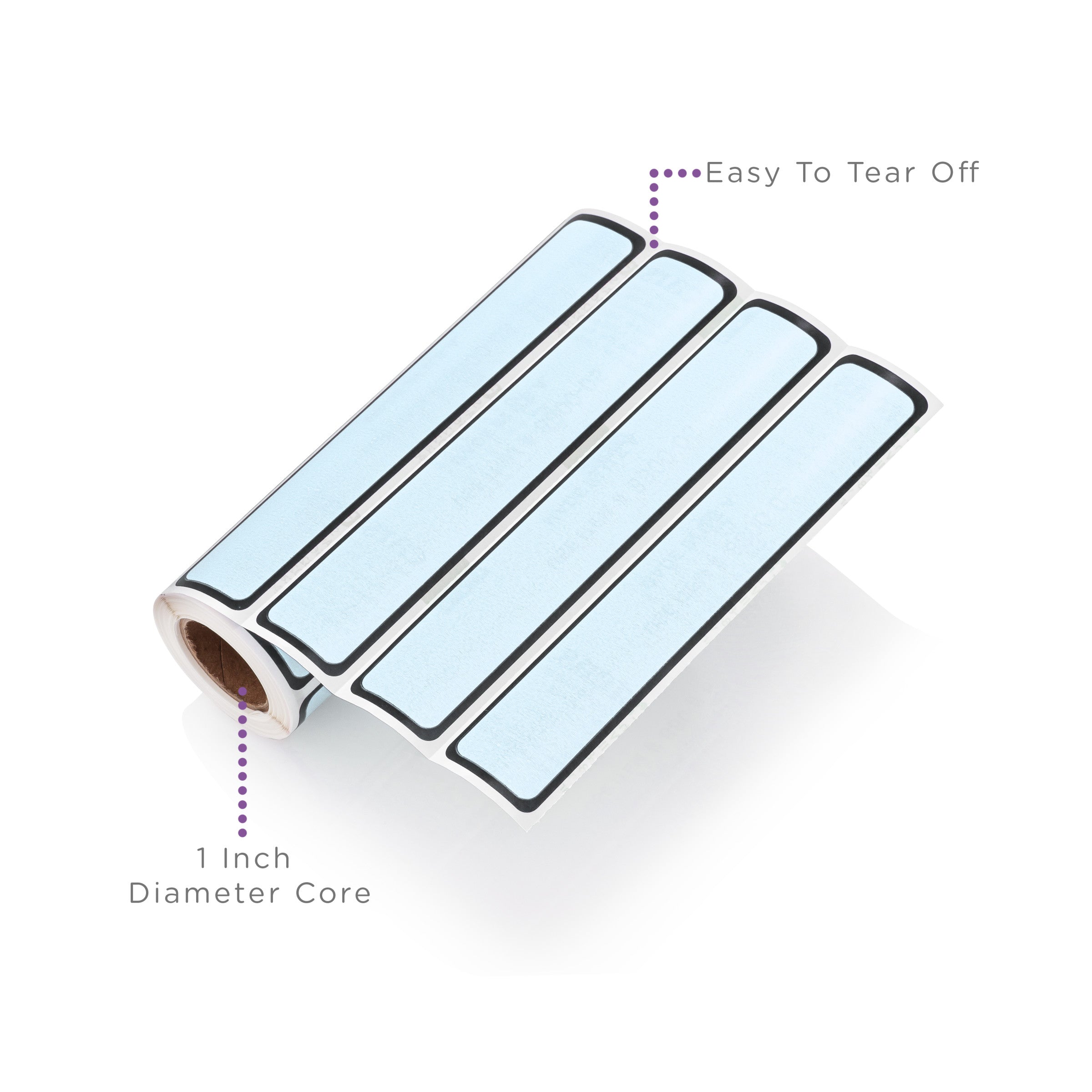 Blank ID Labels for 1" Ring Binder Spines – Roll of 200