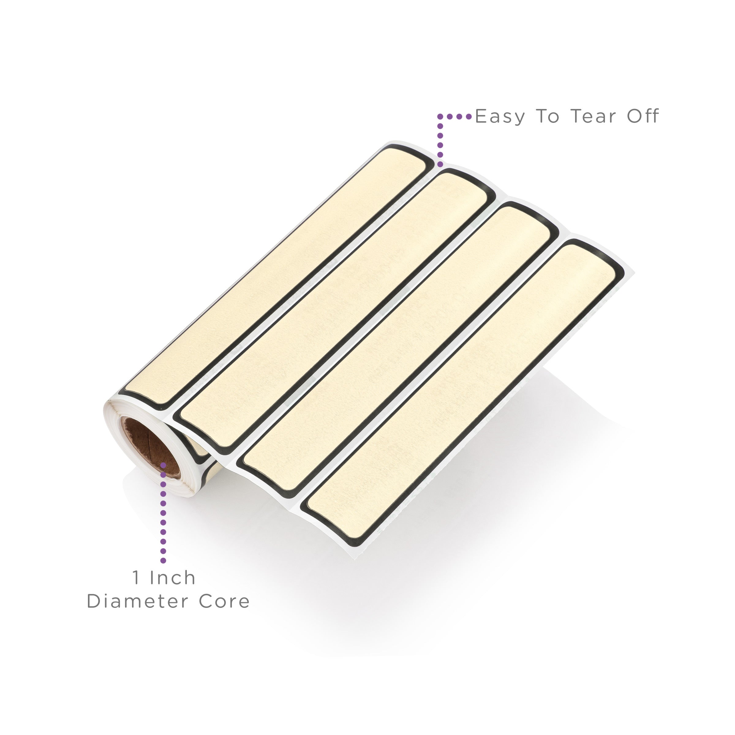 Blank ID Labels for 1" Ring Binder Spines – Roll of 200