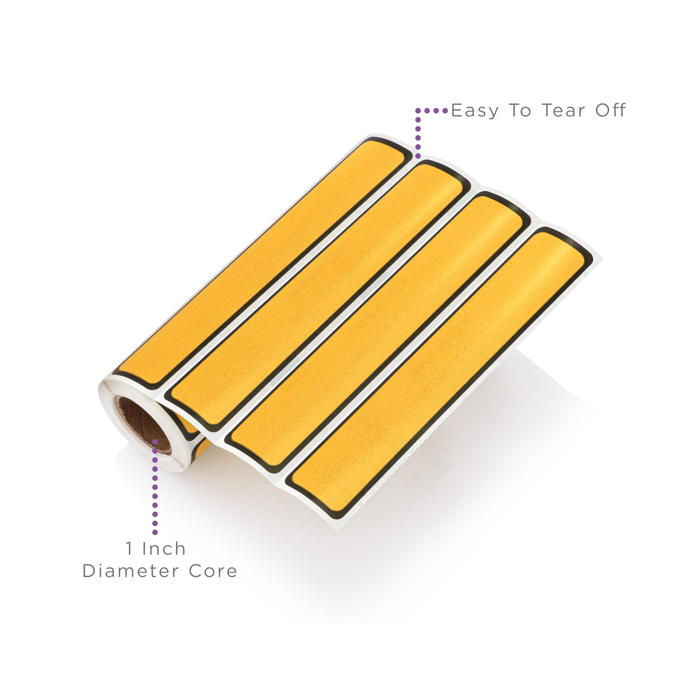 Blank ID Labels for 1" Ring Binder Spines – Roll of 200