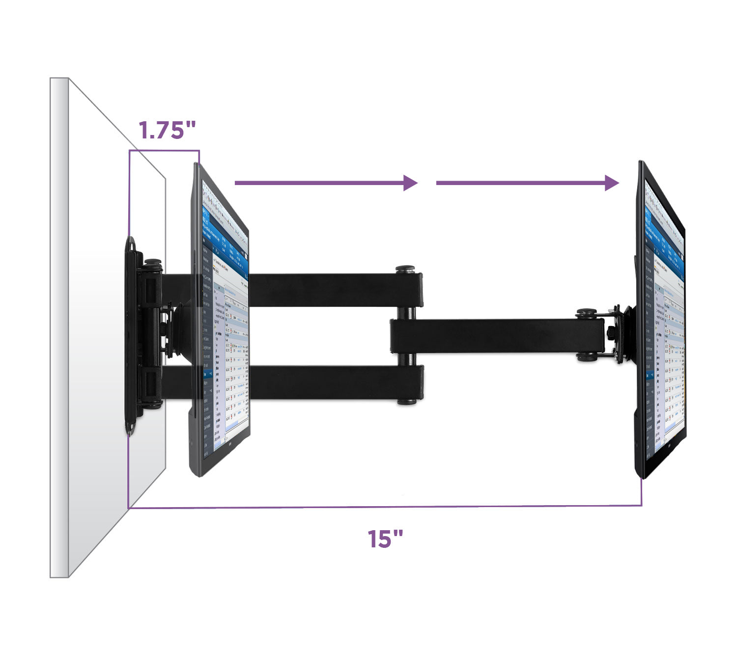 CarePod™ Full-Motion Monitor Mount