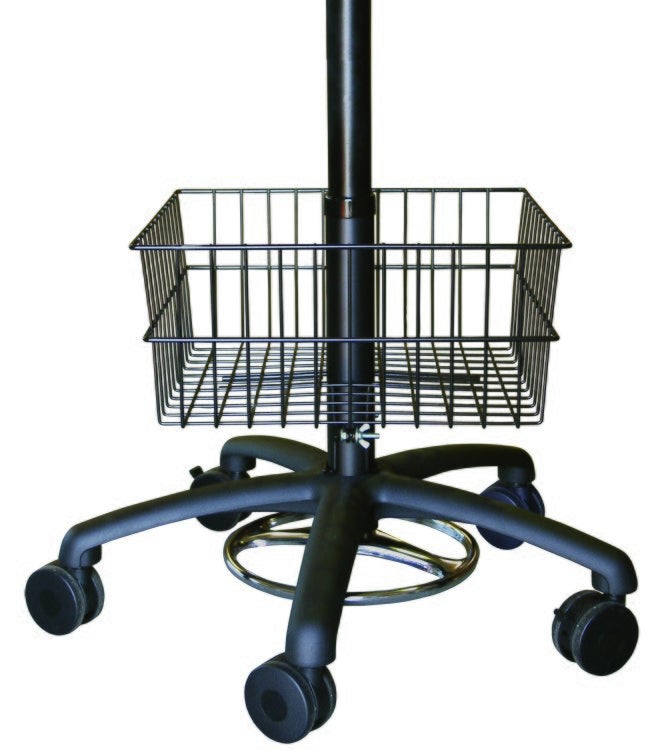 Concentric Basket for Mobile Laptop Desks and Workstations