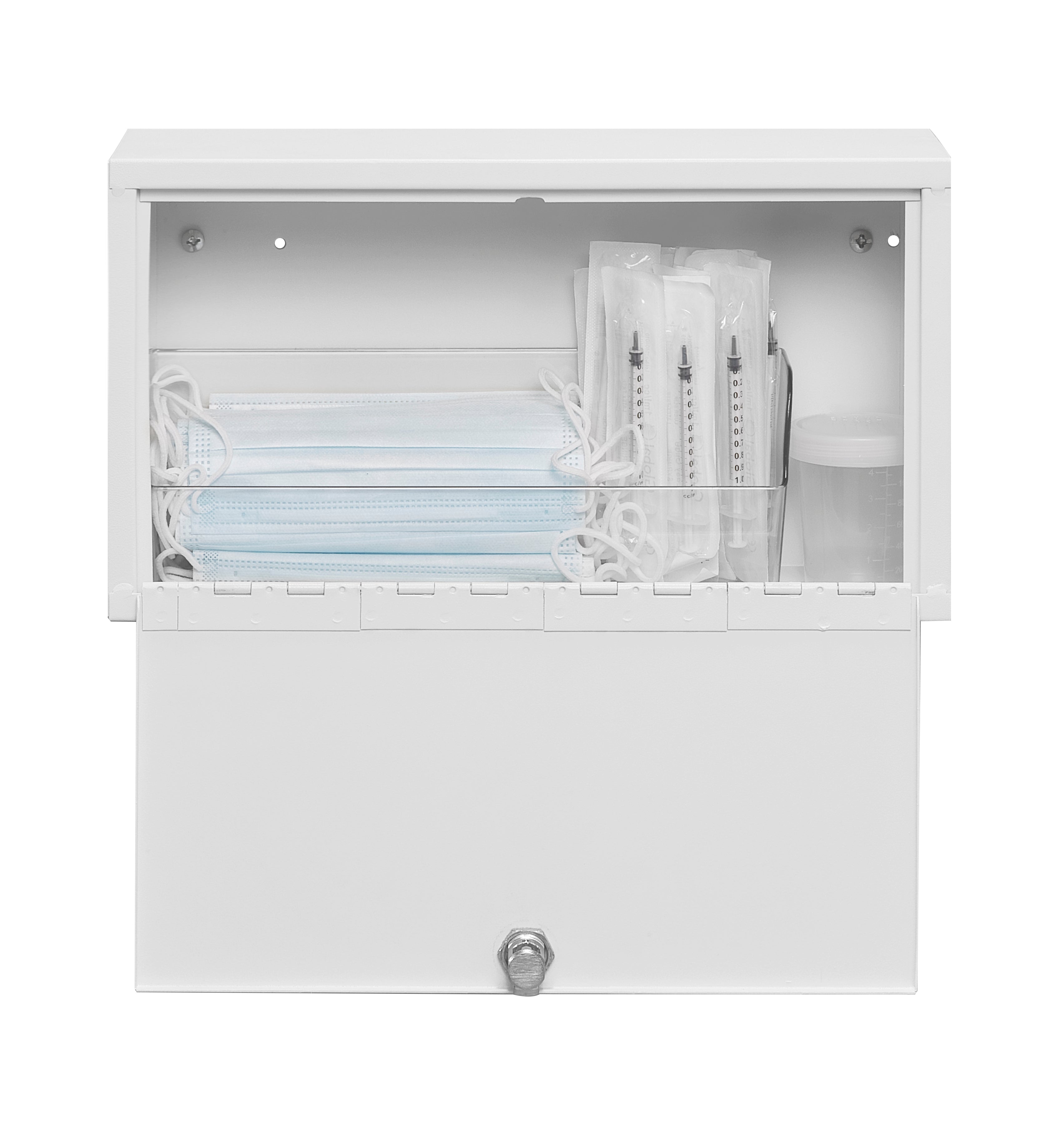 Lock Box for 6" Wall-Mounted Workstations, Key Lock