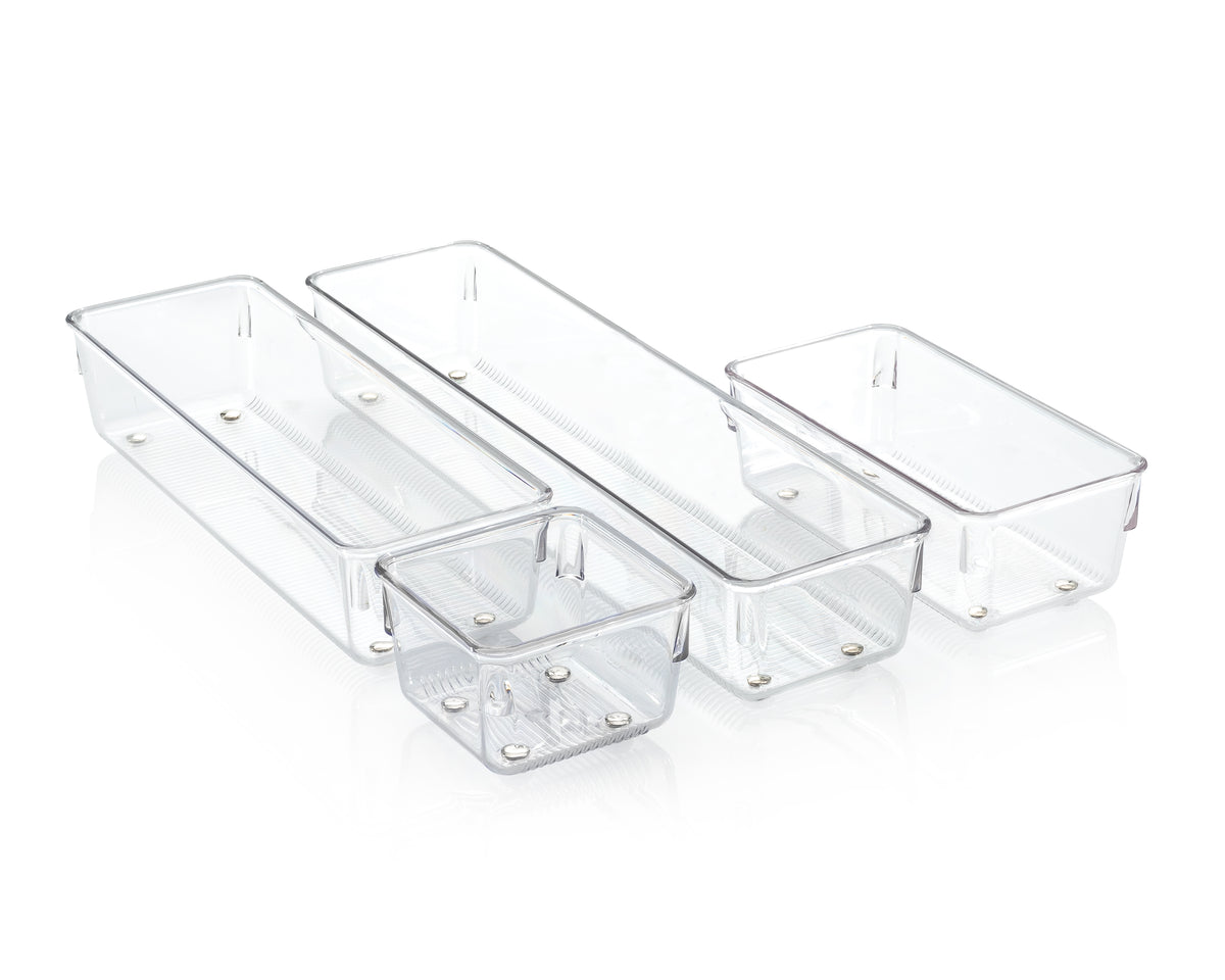 Carstens Clear Storage Bins, Large