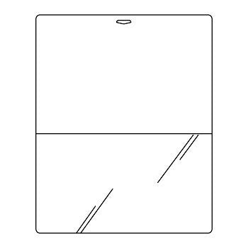 Clear 2-Pocket Page Protector for Springloaded Metal Clipboards