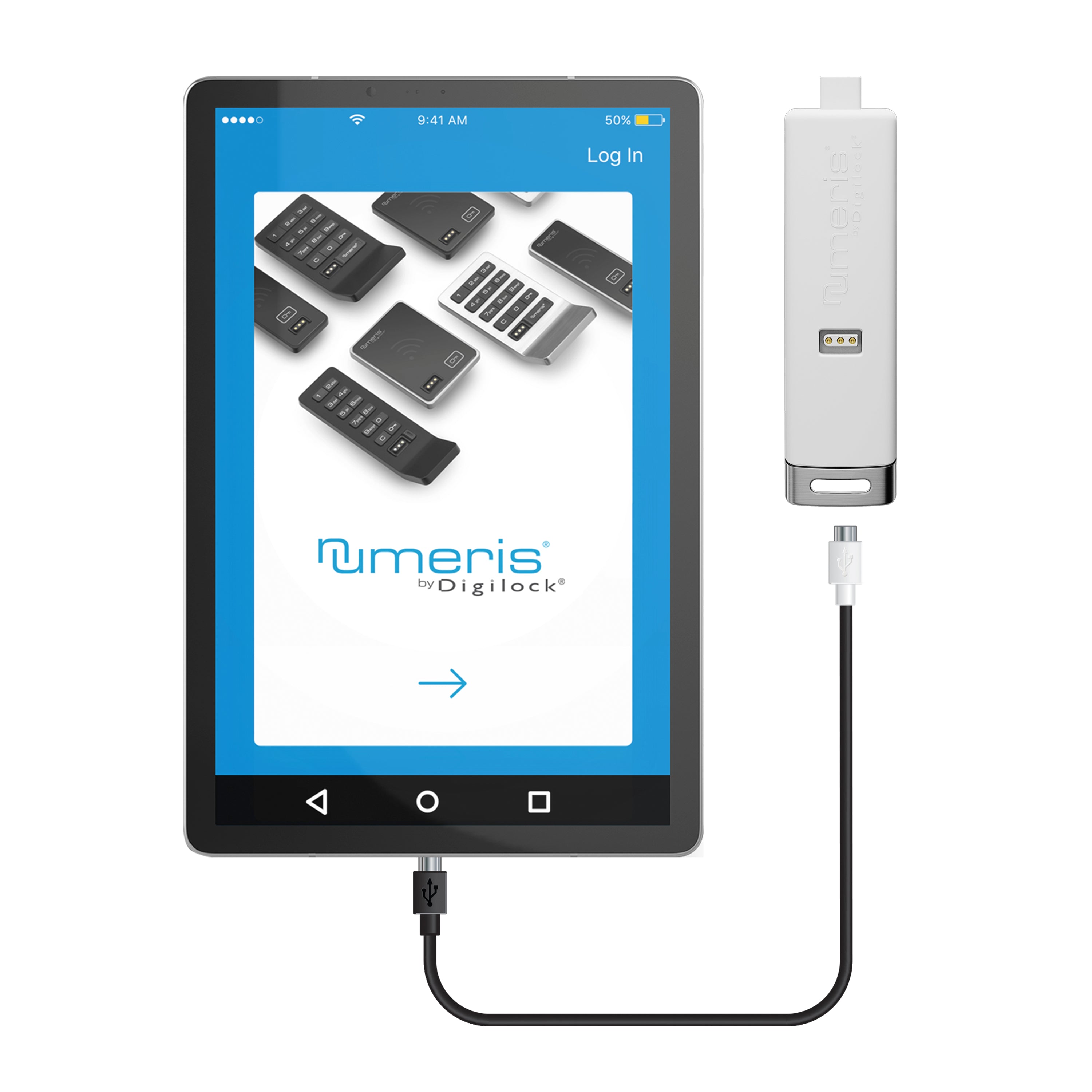 Digilock® Advanced Management Data Key and Tablet for Electronic Lock Systems