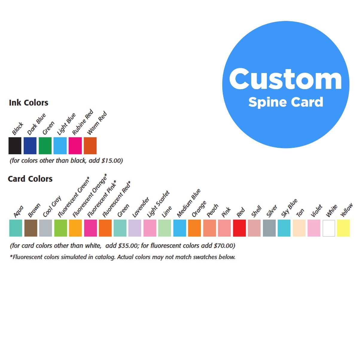 Custom ID and Alert Cards (100 Cards Per Pack)