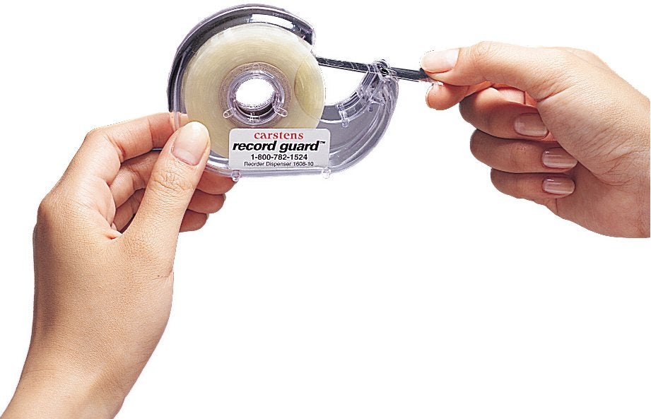 Record Guard® Hole Punch Reinforcements Handheld Dispenser