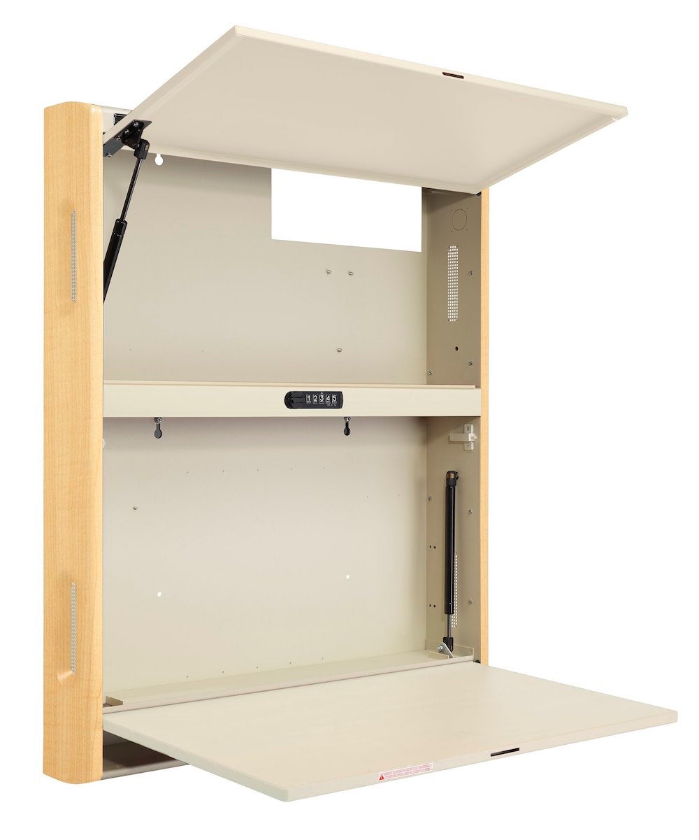 Premium 2-Door Extra-Wide Wall Cabinet, 32.9"W x 41.3"H x 6"D, WALLAroo® 6690 Series