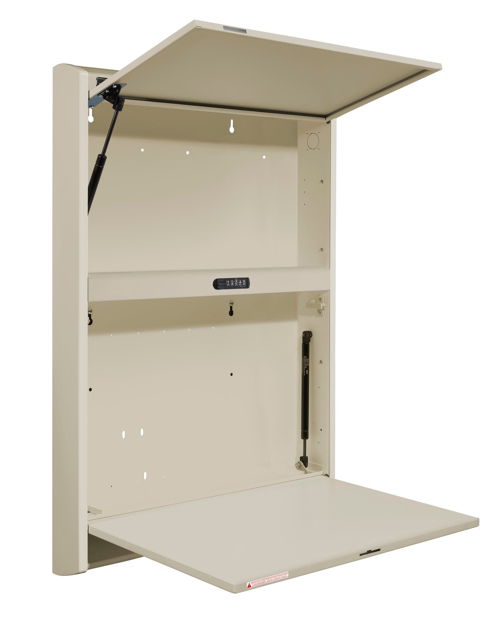 Premium 2-Door Wide Wall Cabinet, 28.3"W x 41.3"H x 4"D, WALLAroo® 6670 Series