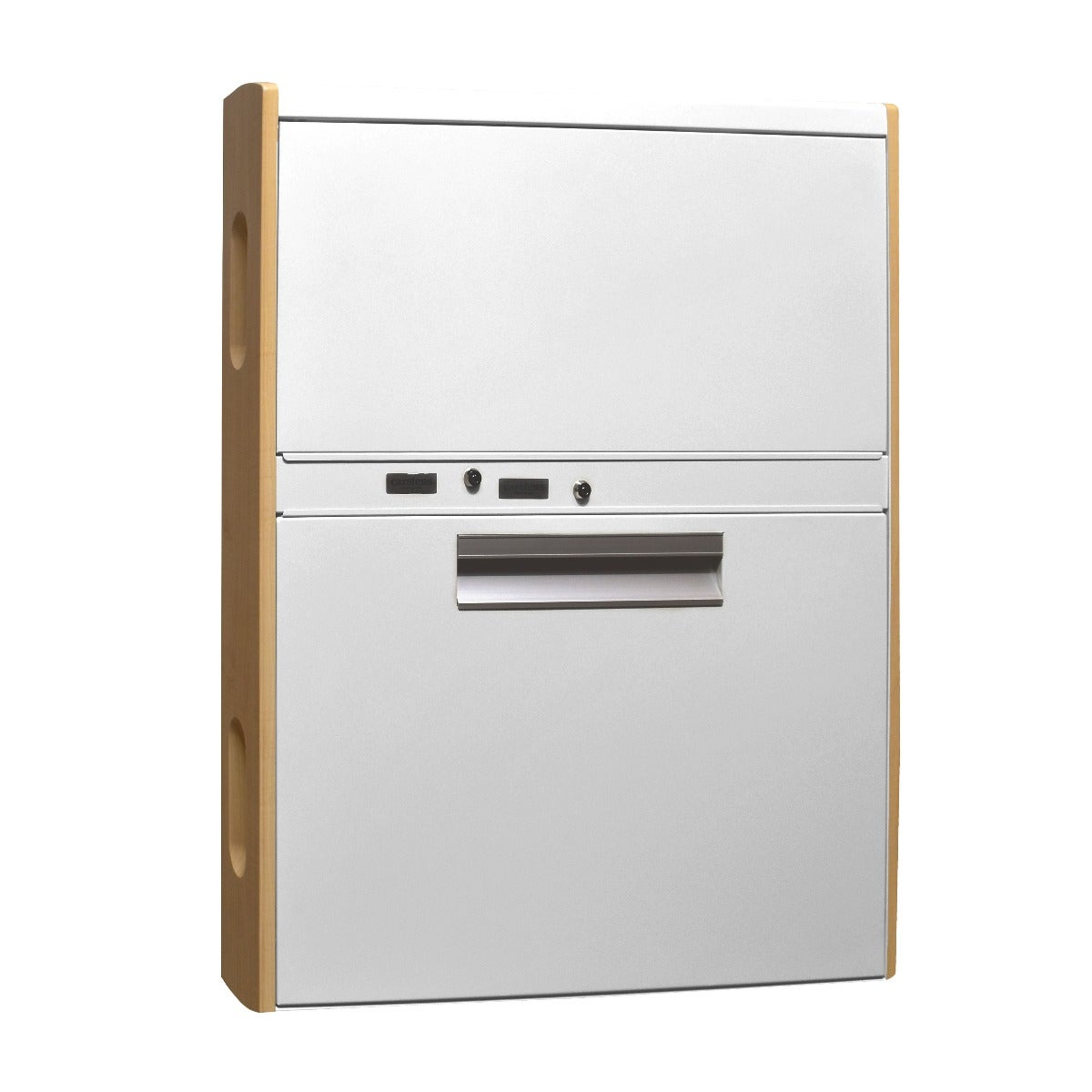 Premium 2-Door Extra-Wide Wall Cabinet, 32.9"W x 41.3"H x 6"D, WALLAroo® 6690 Series