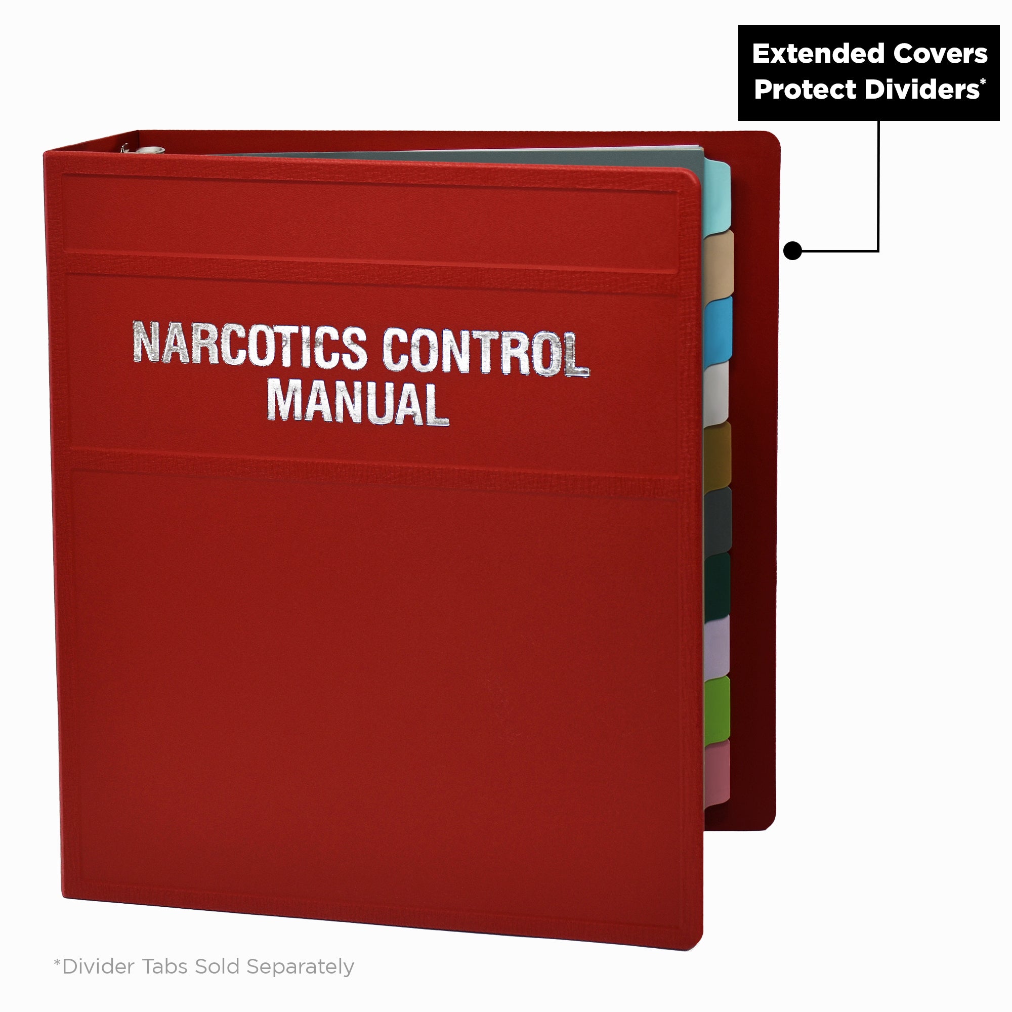 2-Inch Heavy Duty 3-Ring Binder for Narcotics Control Documents – Side Opening