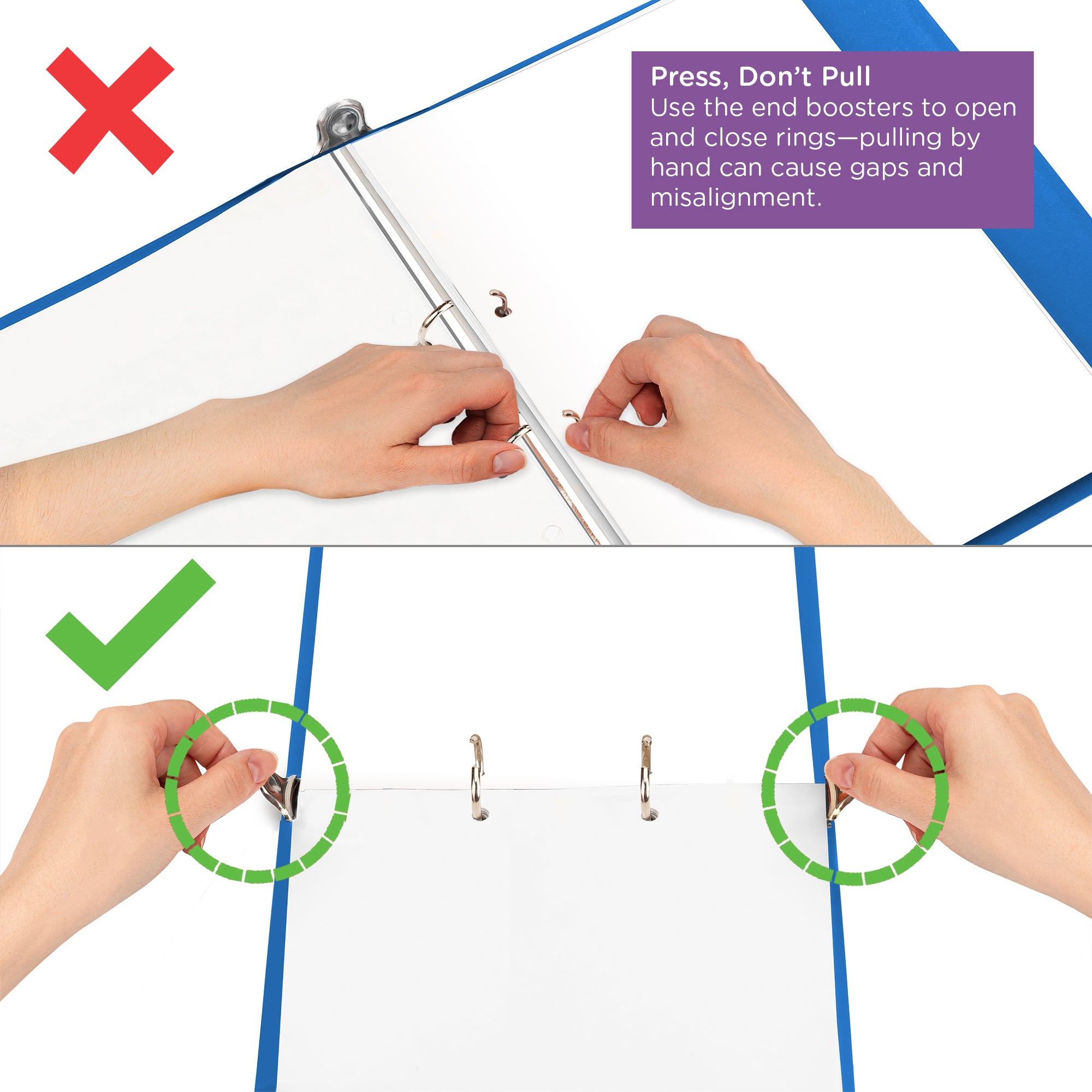 1.5-Inch Heavy Duty 2-Ring Binder for Medical Charting – Top Opening