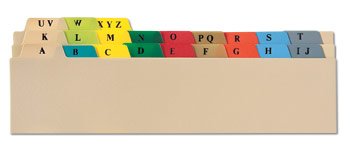 Heavy Duty Plastic Alphabet Divider Sets for Top Opening Binders