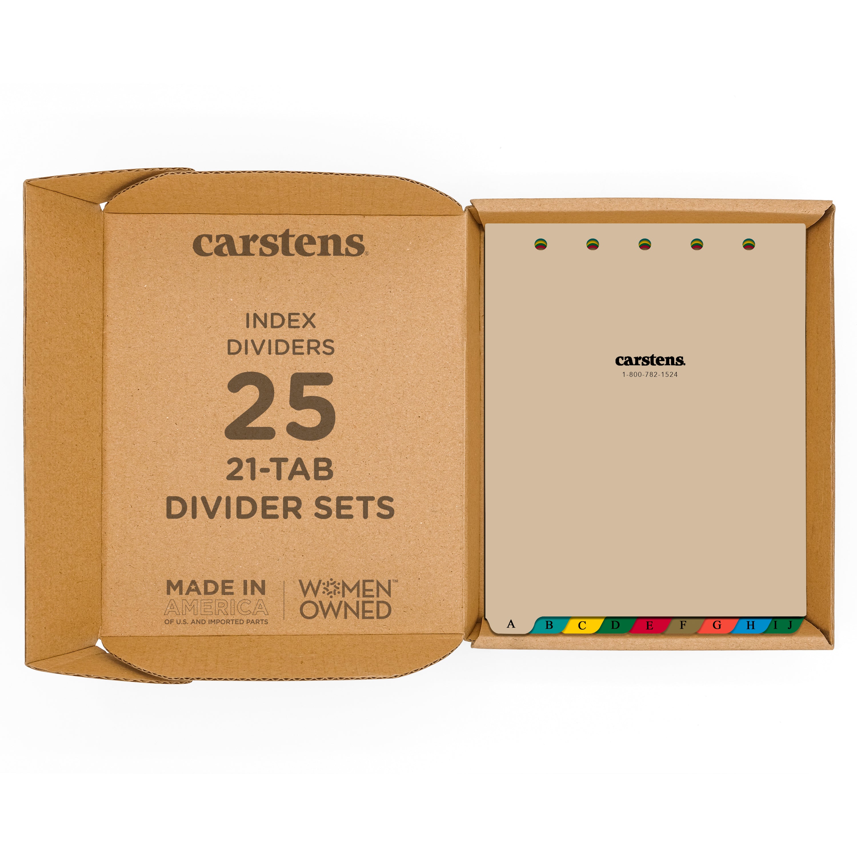 Heavy Duty Plastic Alphabet Divider Sets for Top Opening Binders