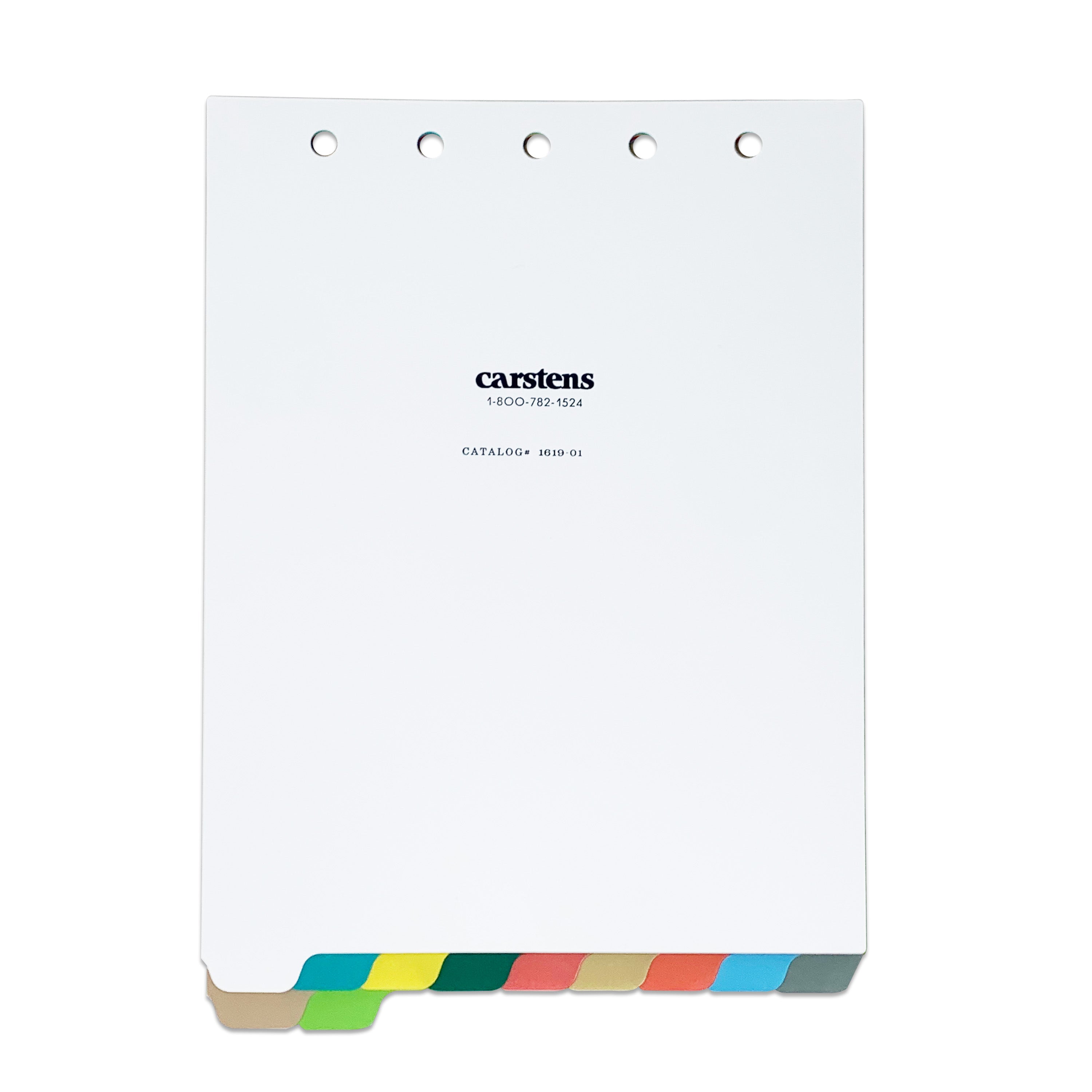 Heavy Duty Plastic Blank Divider Sets for Top Opening Binders, Multi-Color