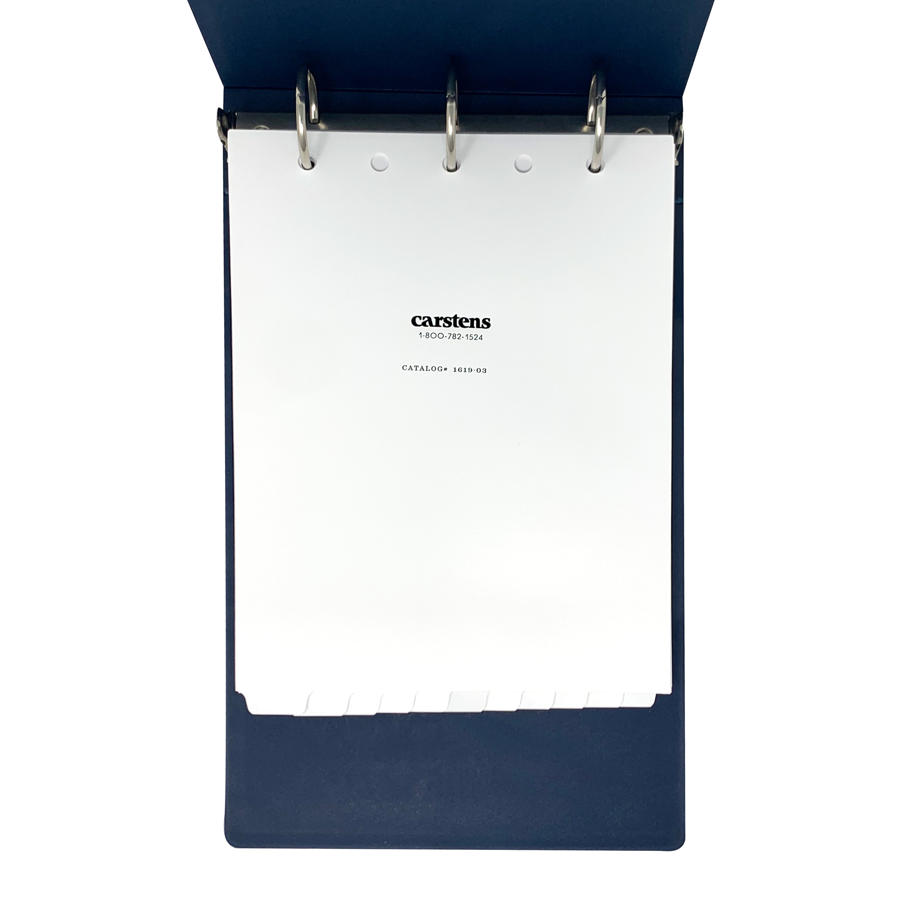 Heavy Duty Plastic Blank Divider Sets for Top Opening Binders, White