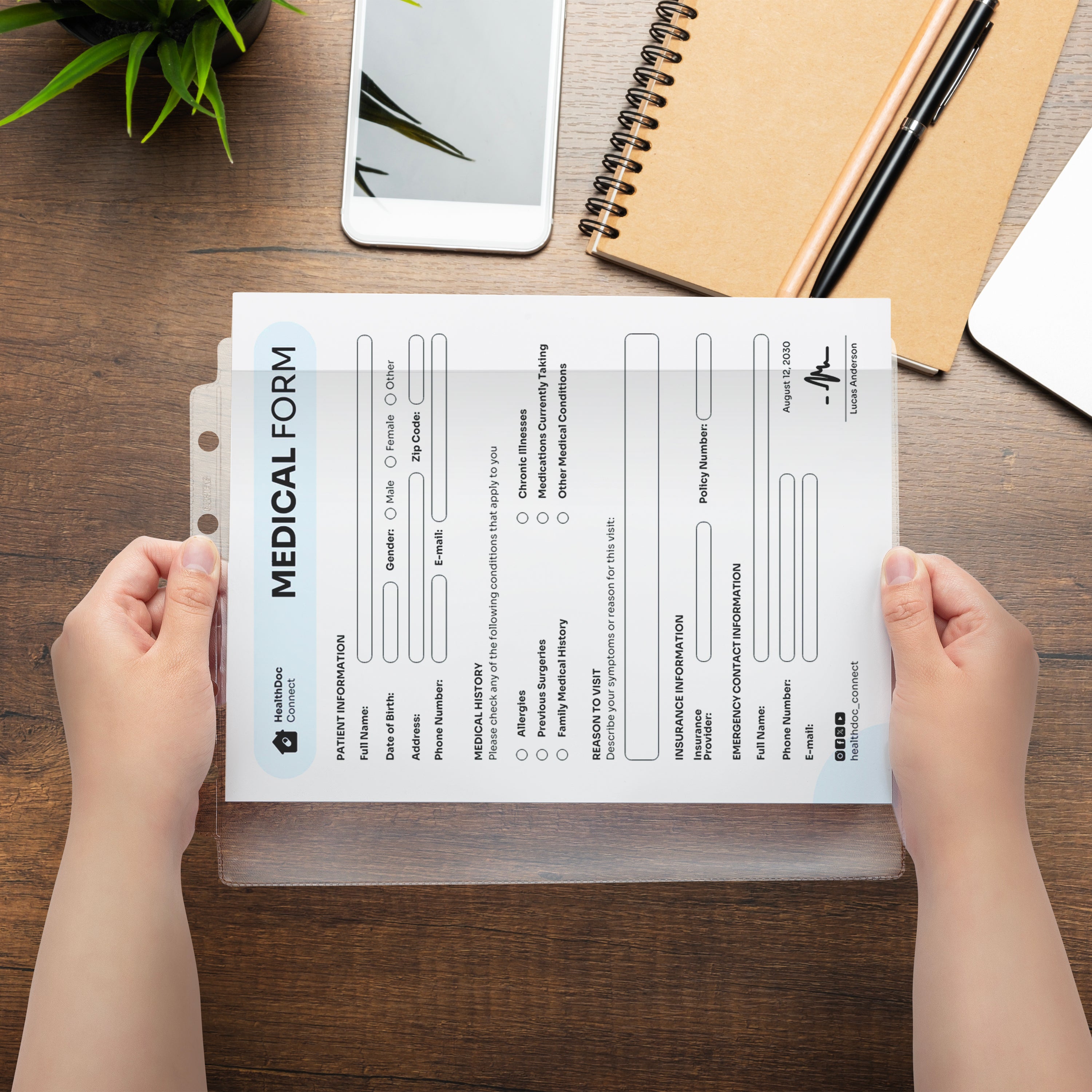 Clear Sheet Protectors for Top Opening Ring Binders, Side Loading