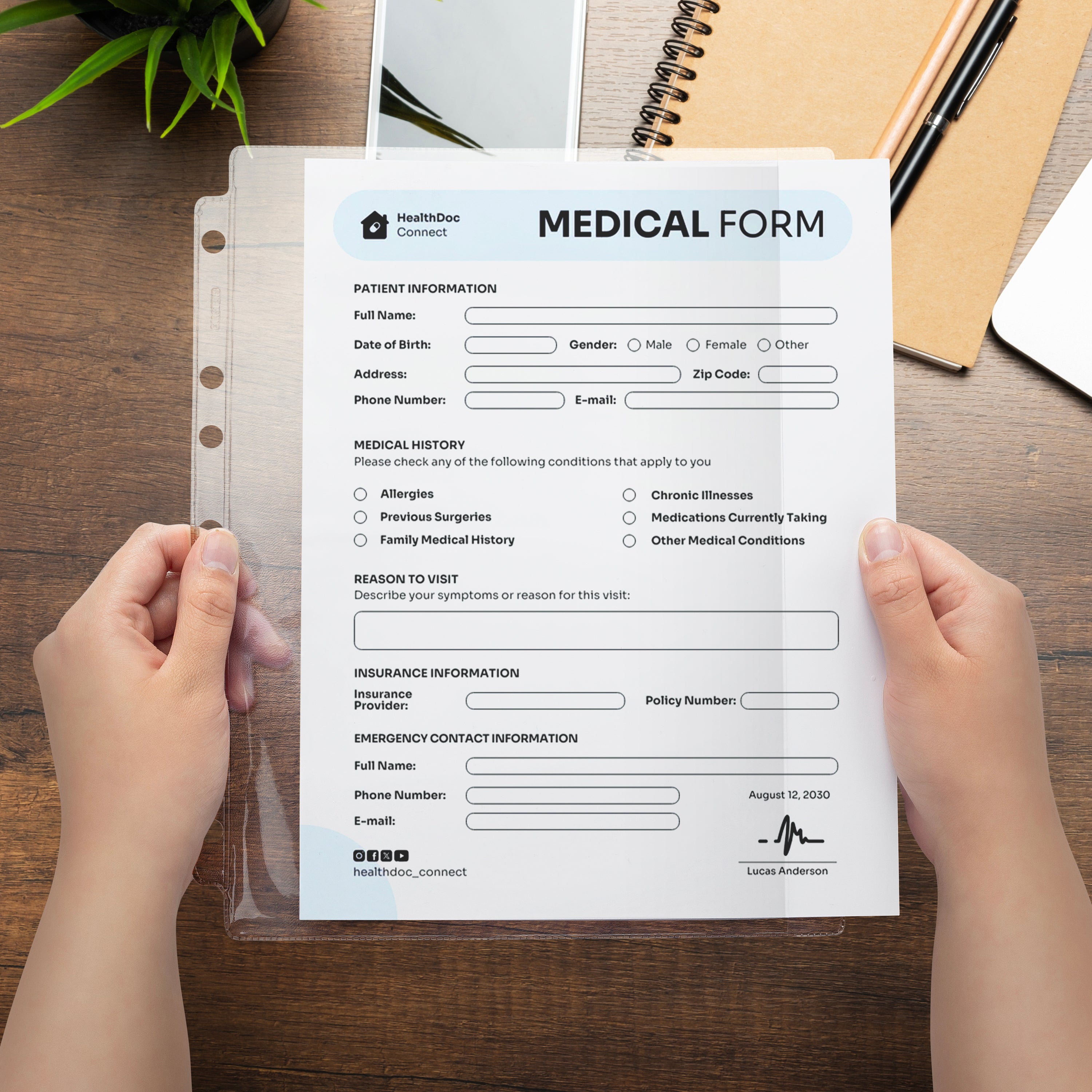 Clear Sheet Protectors for Side Opening Ring Binders, Side Loading