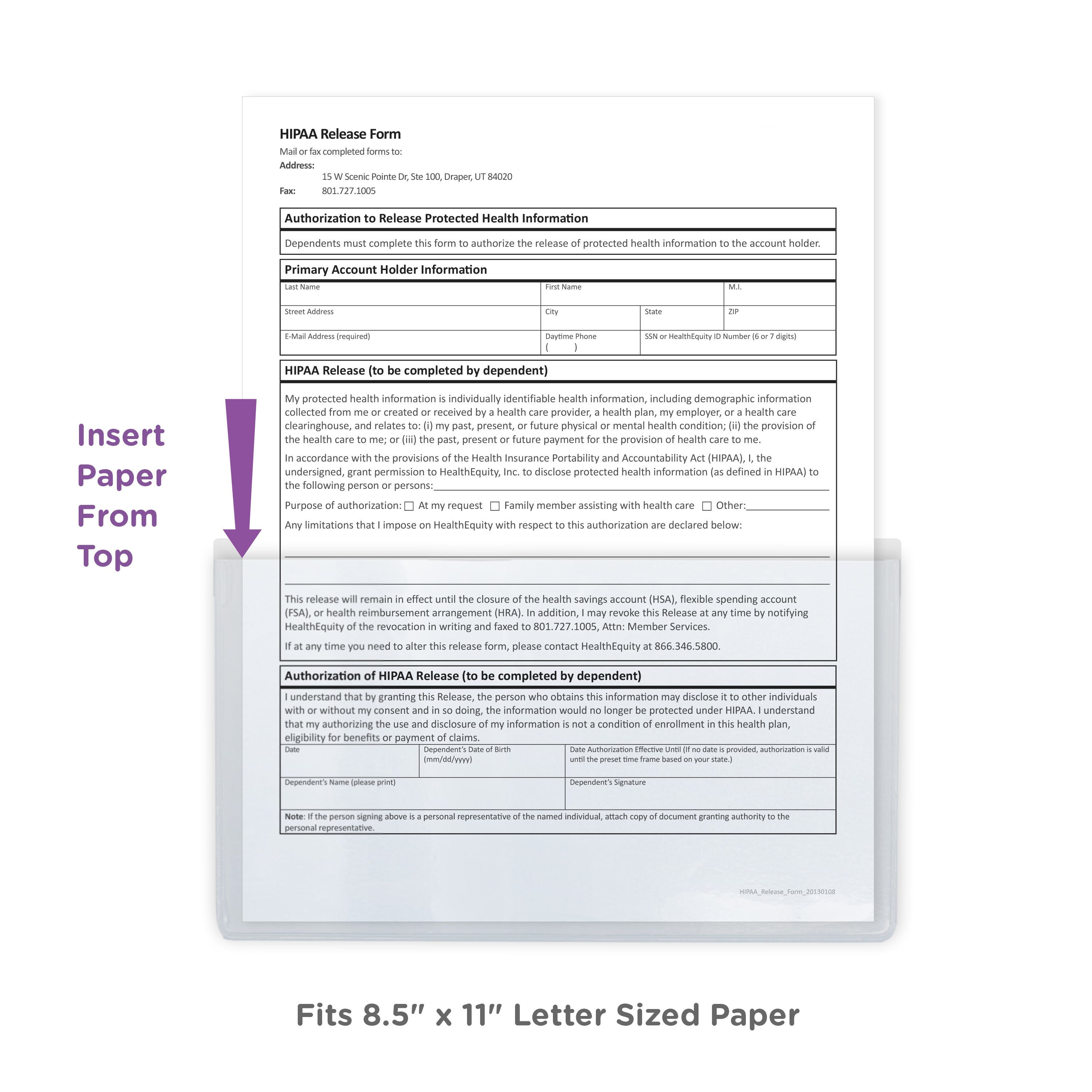 Small Adhesive Binder Pockets