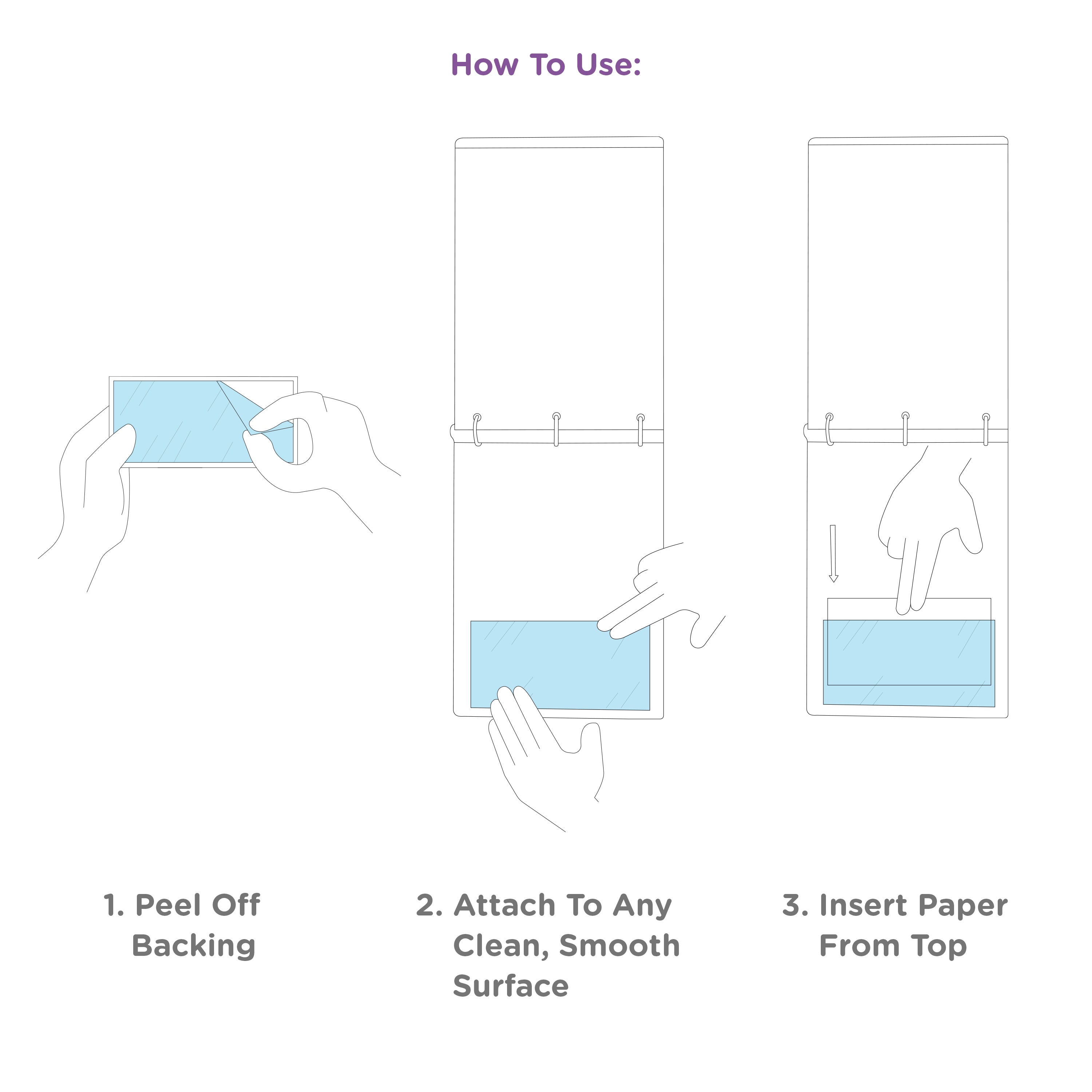 Small Adhesive Binder Pockets