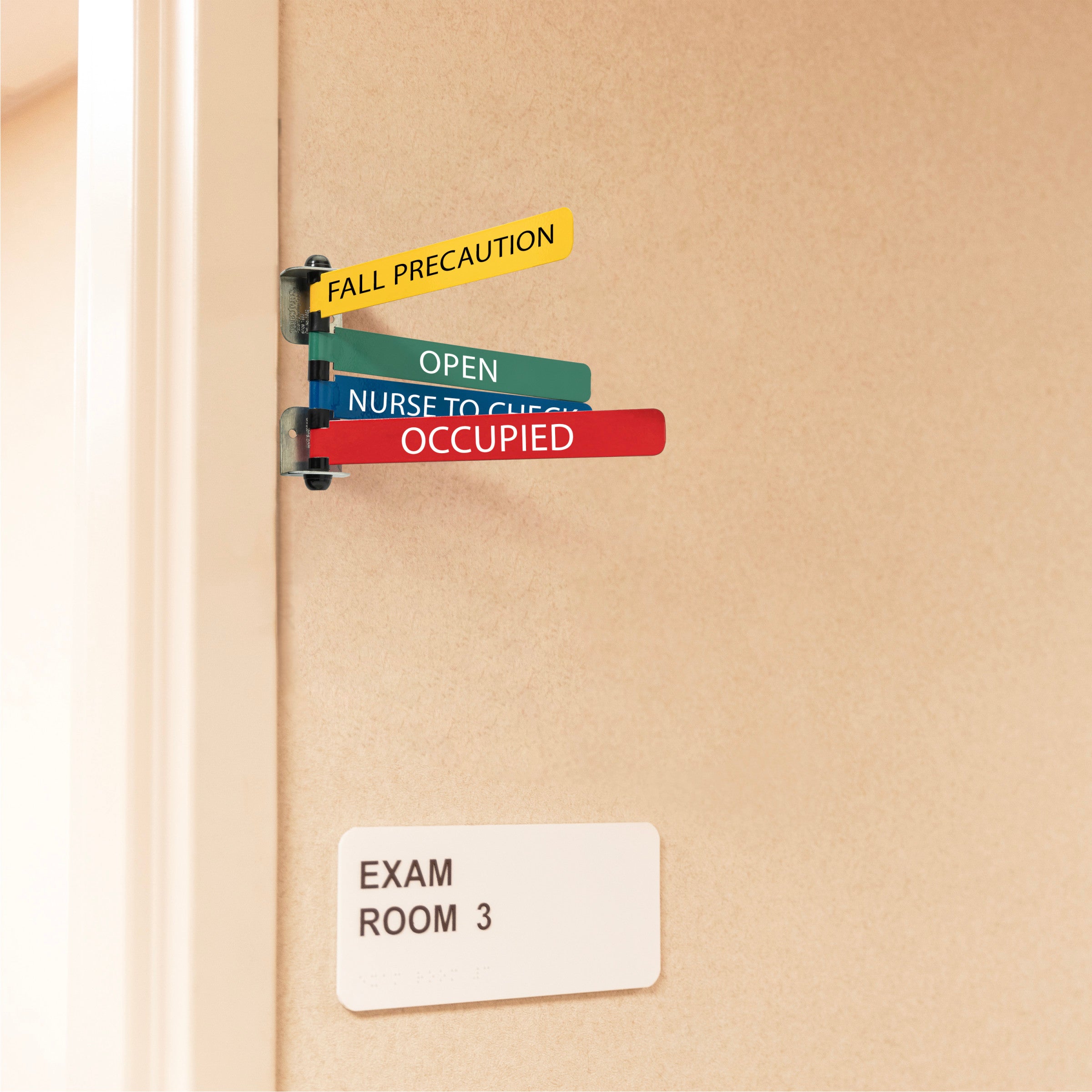 Custom Color with Text Exam Room Status & Signal Flags