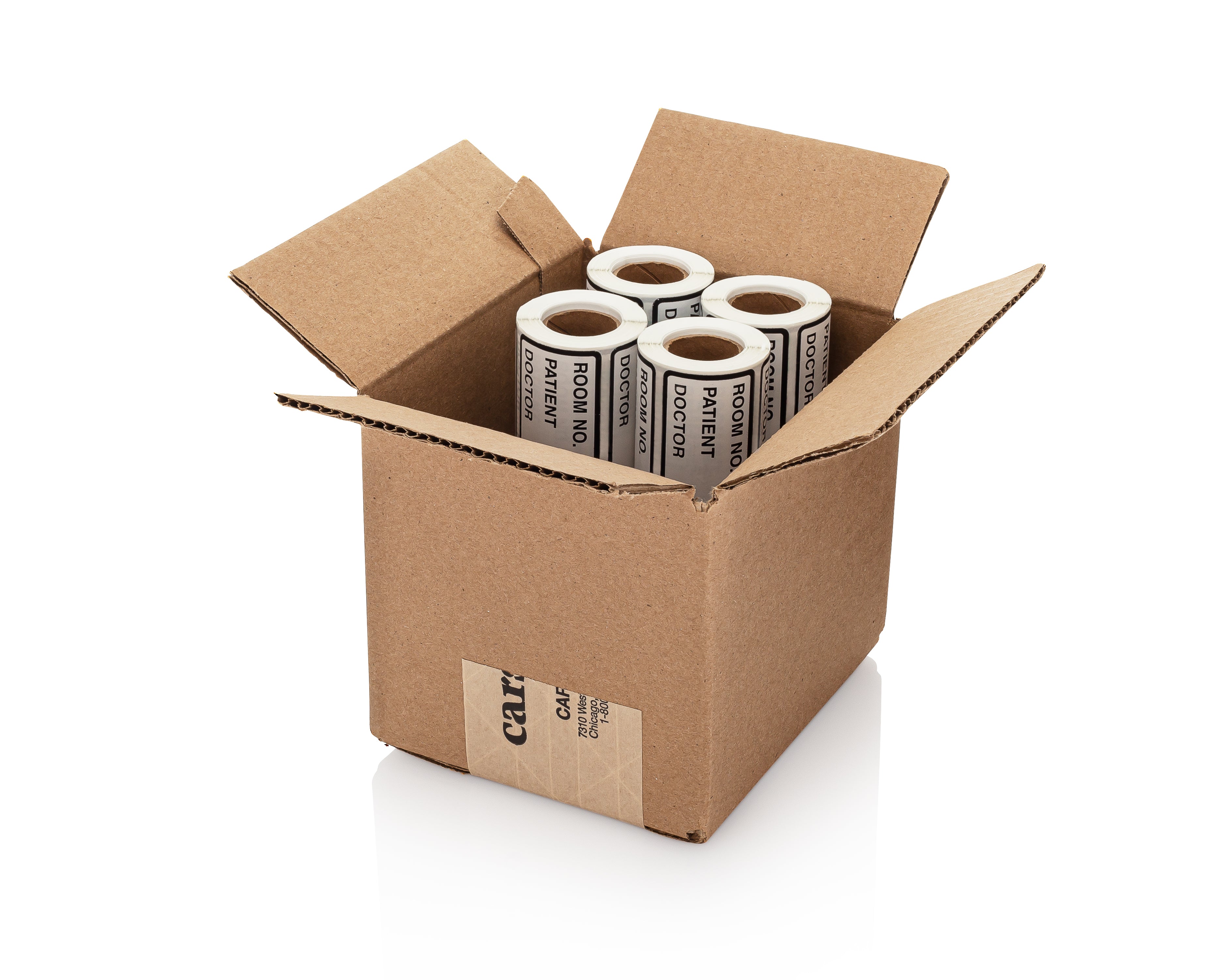 Room No. / Patient / Doctor Preprinted ID Labels for 1.5 – 4” Ring Binder Spines - Roll of 200