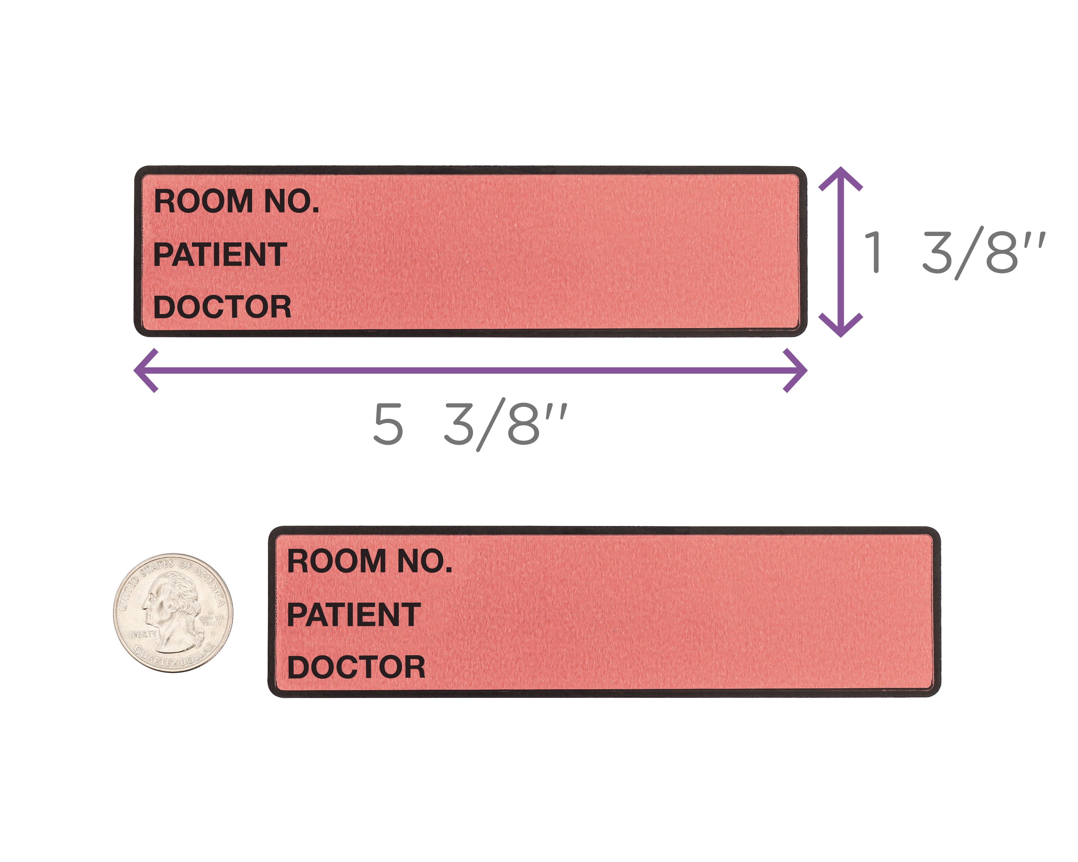 Room No. / Patient / Doctor Preprinted ID Labels for 1.5 – 4” Ring Binder Spines - Roll of 200