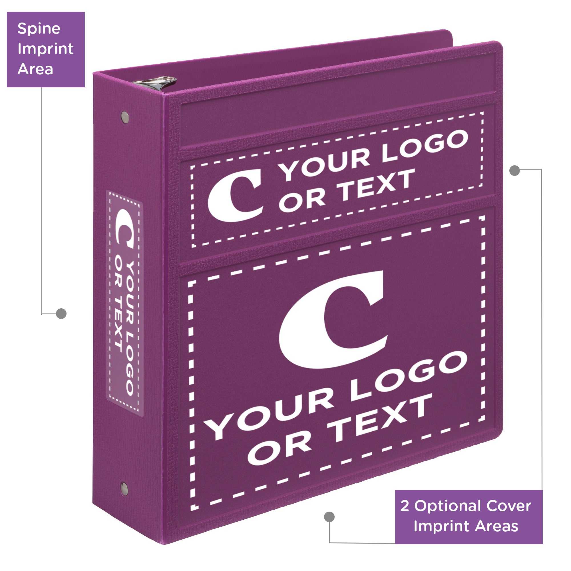 Custom 3-Inch Binder with Logo – Heavy Duty Side-Opening