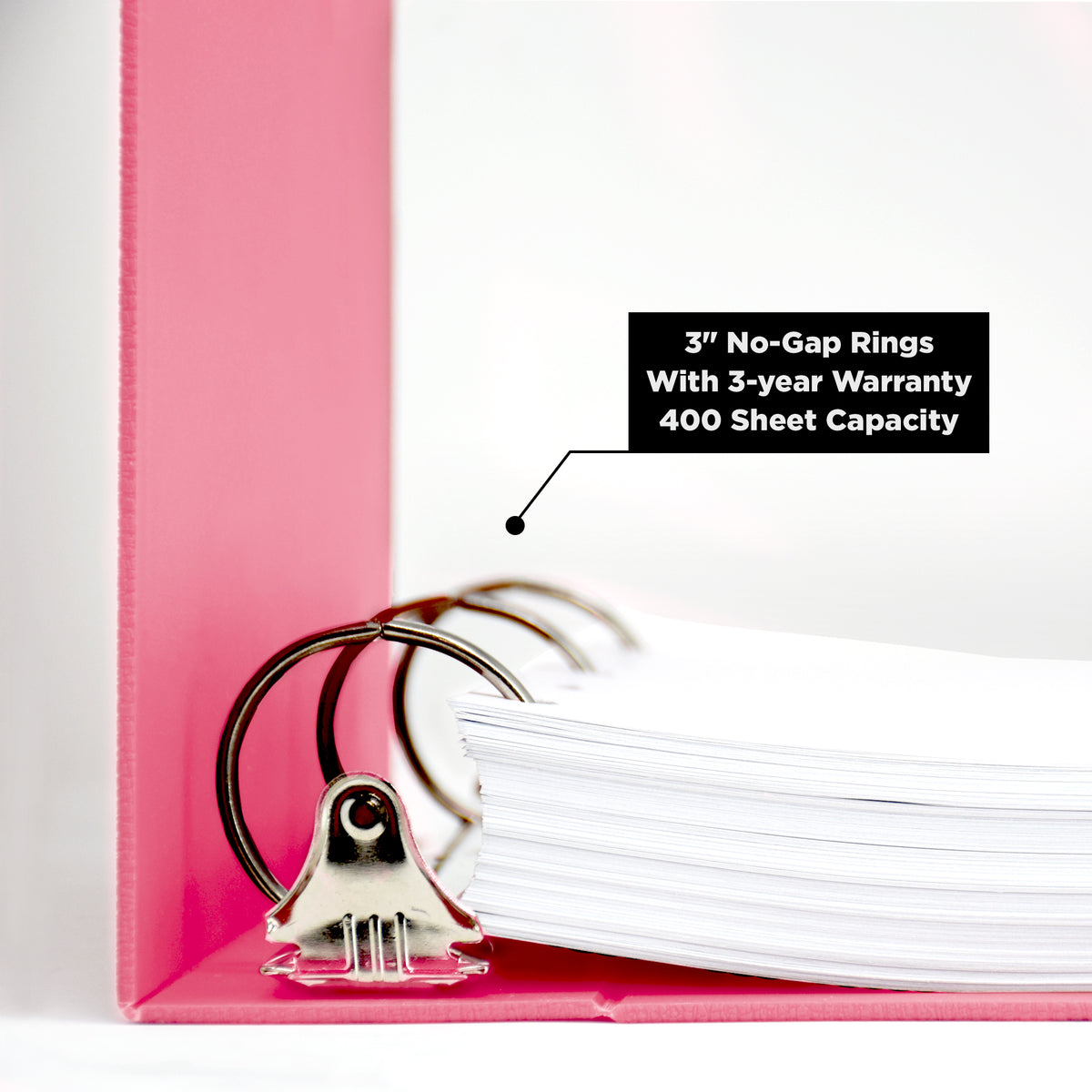 Side-Opening 3-Inch 3-Ring Binder | Carstens