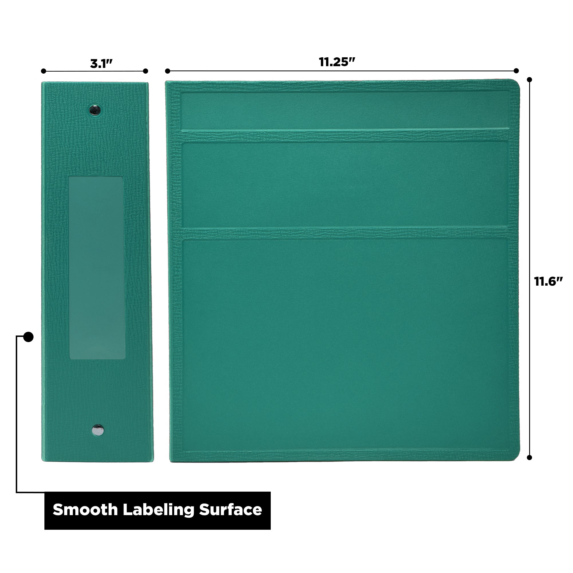 3-Inch Heavy Duty 3-Ring Binder for Medical Charting – Side Opening