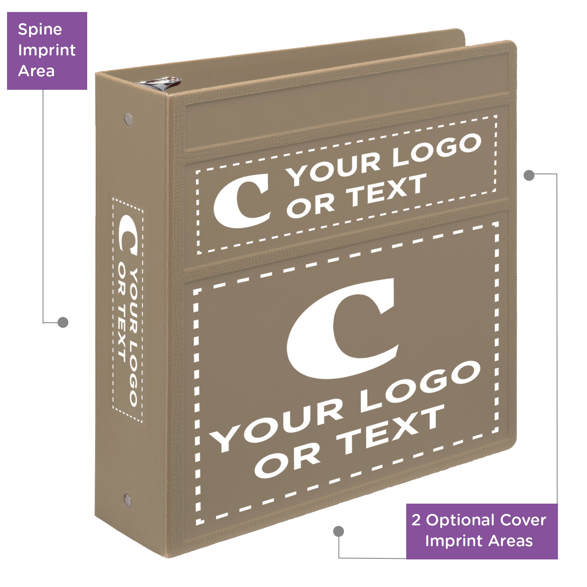 Custom 3-Inch Binder with Logo – Heavy Duty Side-Opening