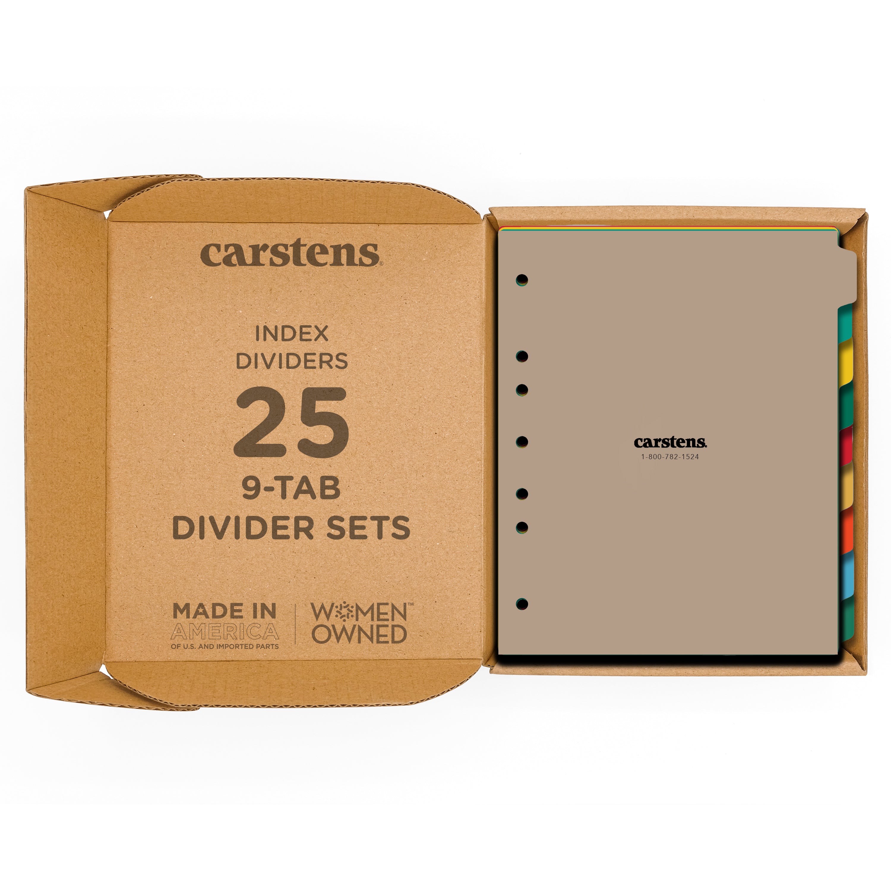 Heavy Duty Plastic Patient Chart Blank Divider Sets for Side Opening Binders