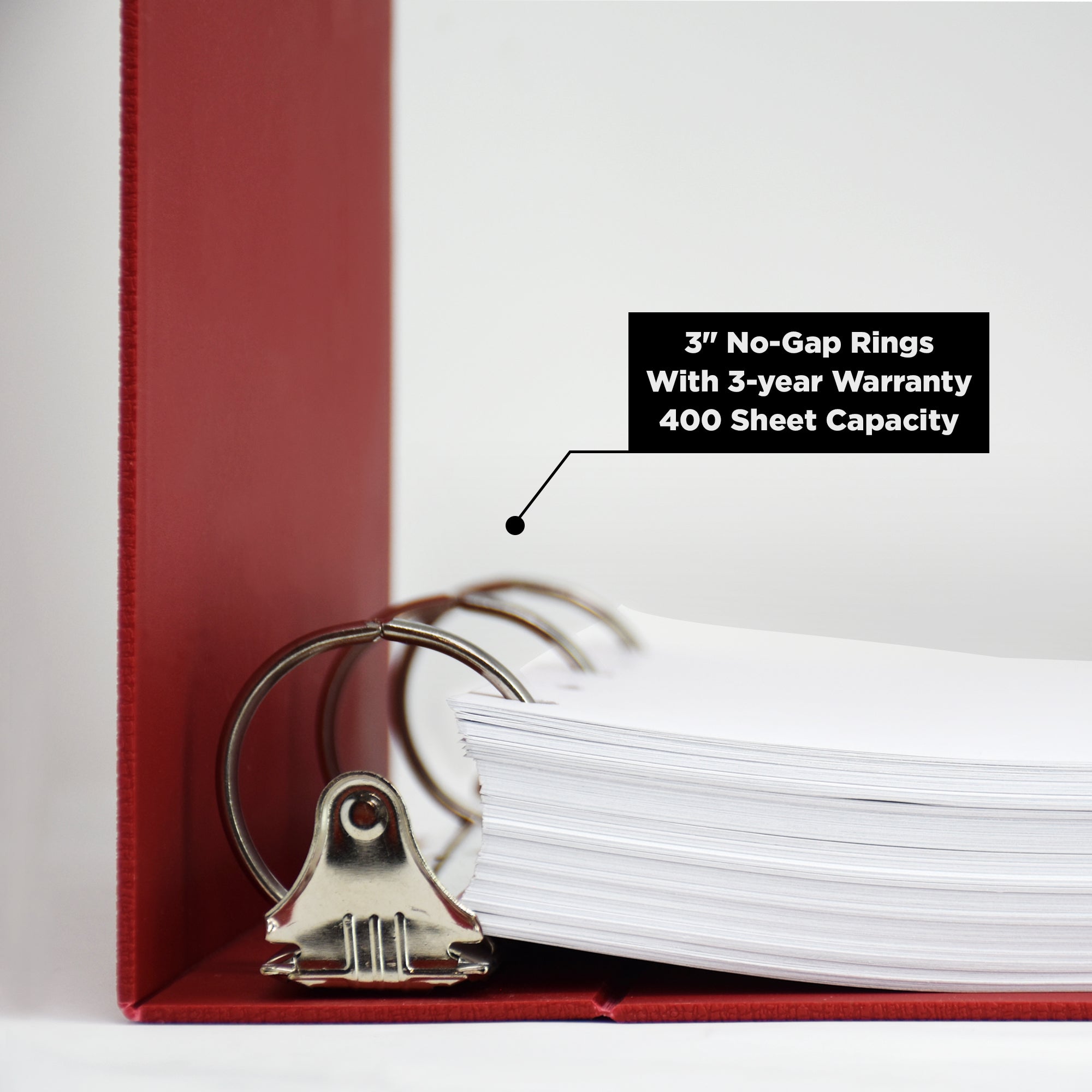Heavy Duty 3-Ring Binder for Emergency Plans – Side Opening
