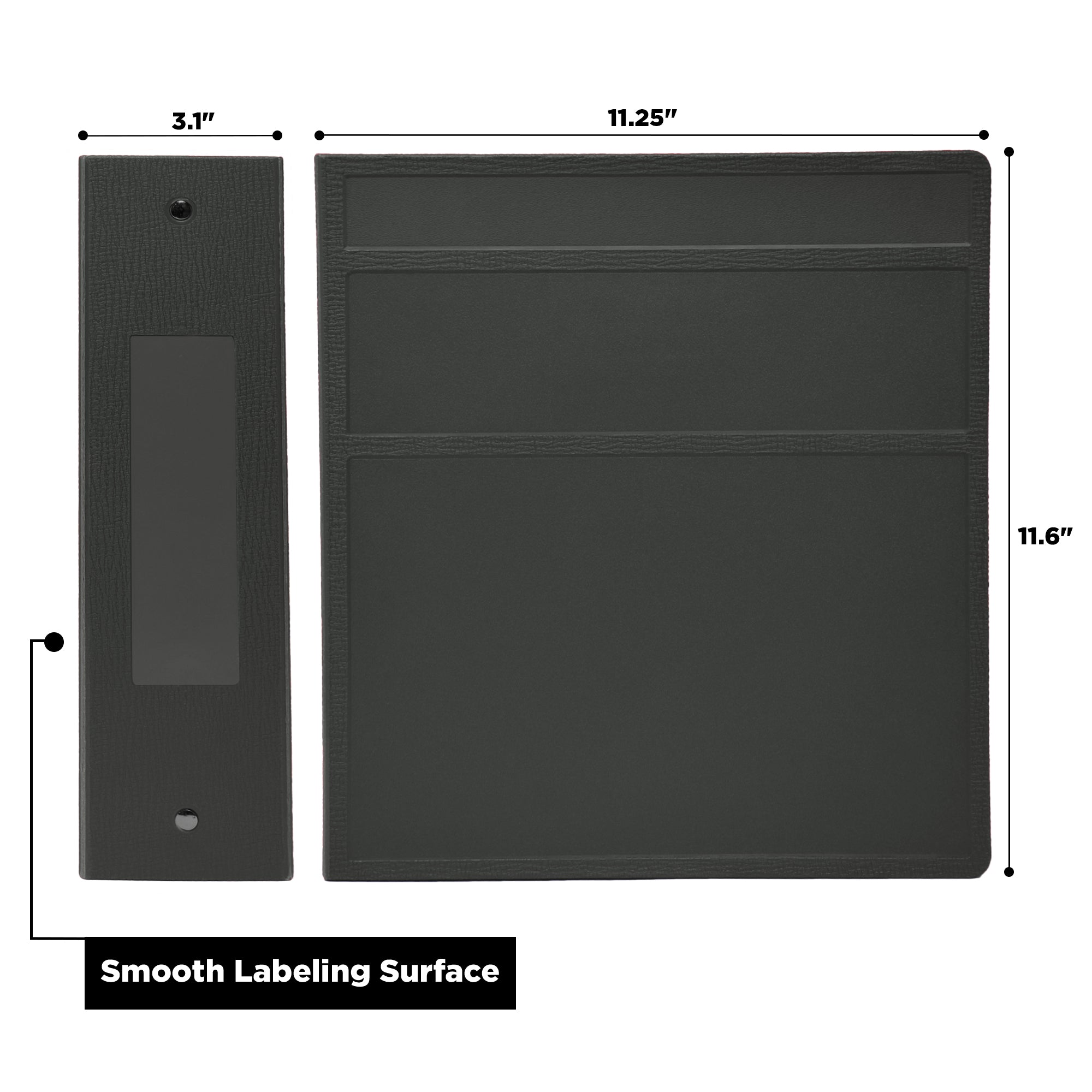 3-Inch Heavy Duty 3-Ring Binder for Medical Charting – Side Opening