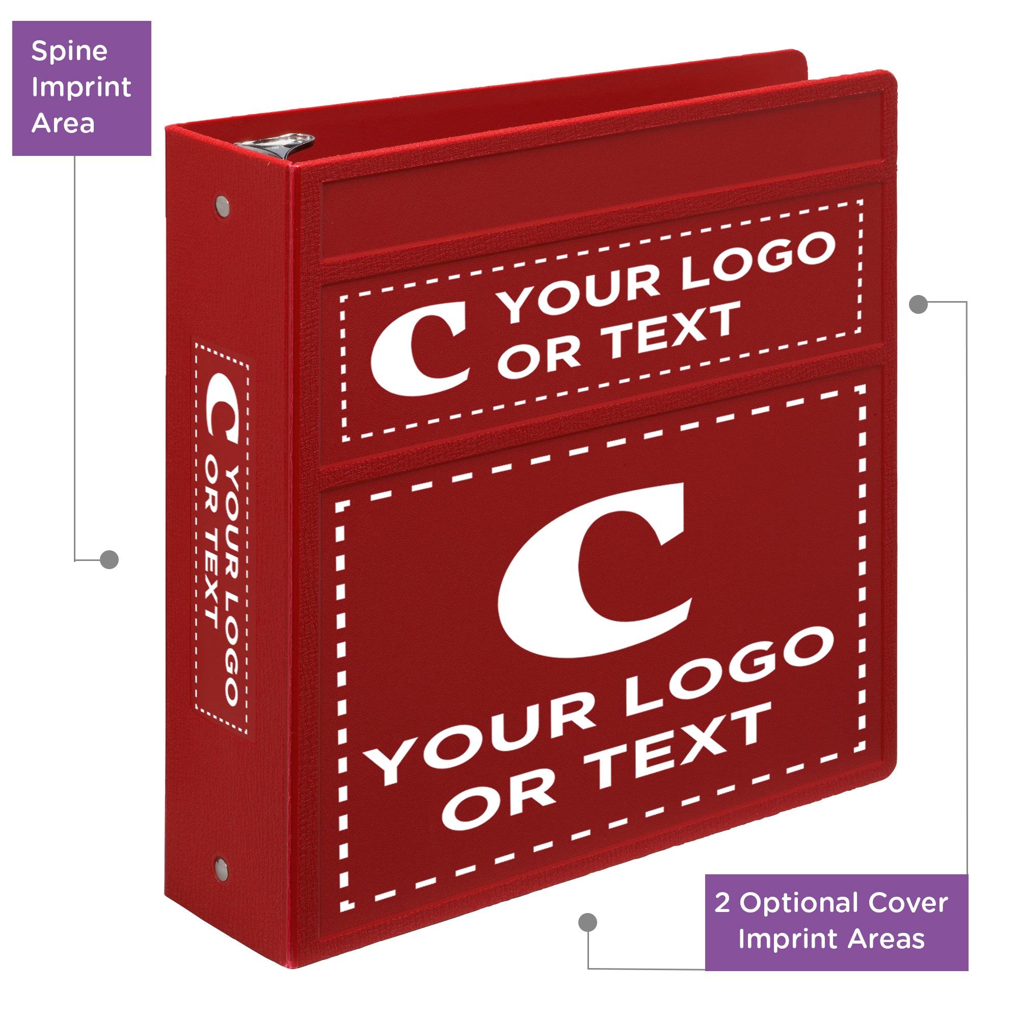 Custom 3-Inch Binder with Logo – Heavy Duty Side-Opening