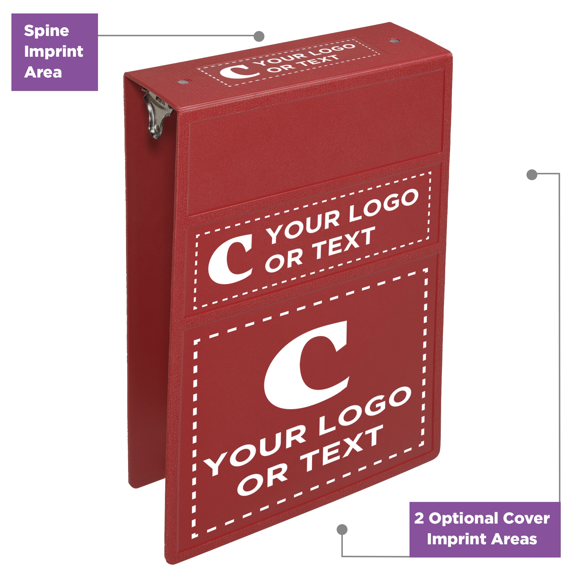 Custom 3-Inch Binder with Logo – Heavy Duty Top-Opening