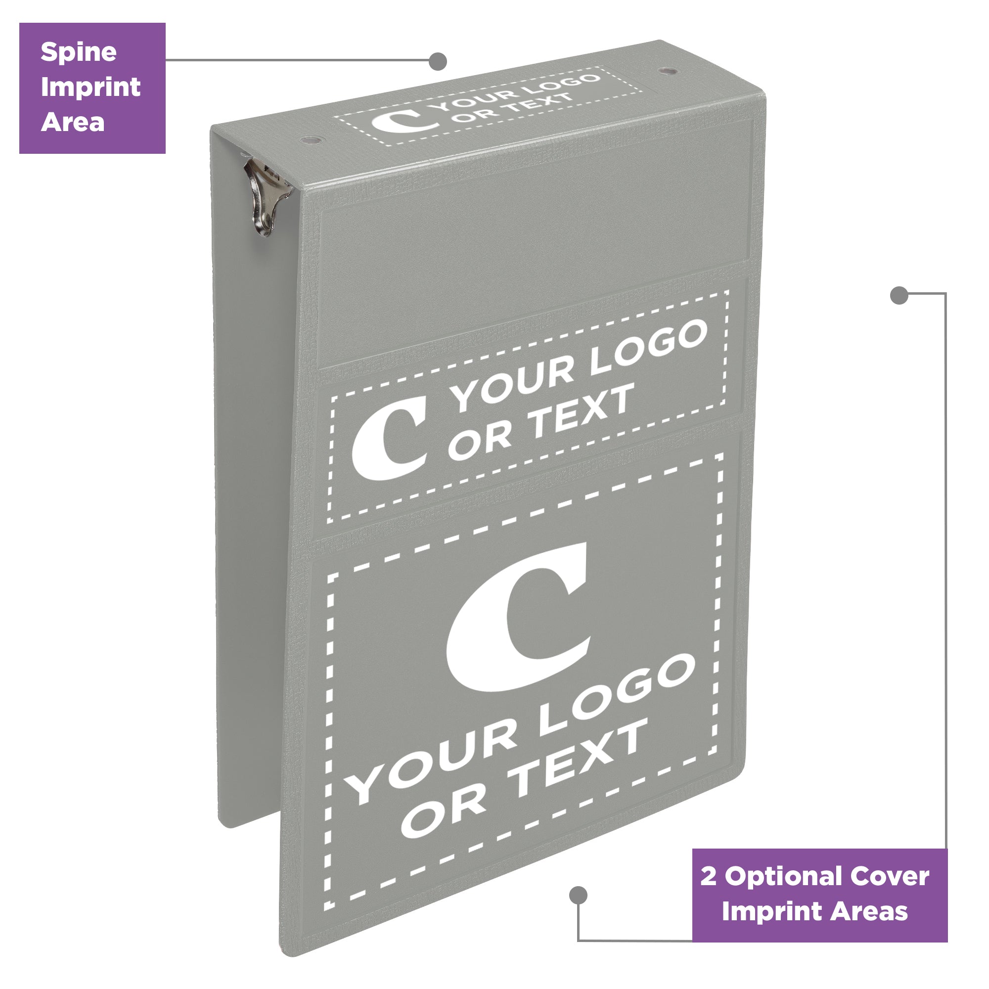 Custom 3-Inch Binder with Logo – Heavy Duty Top-Opening