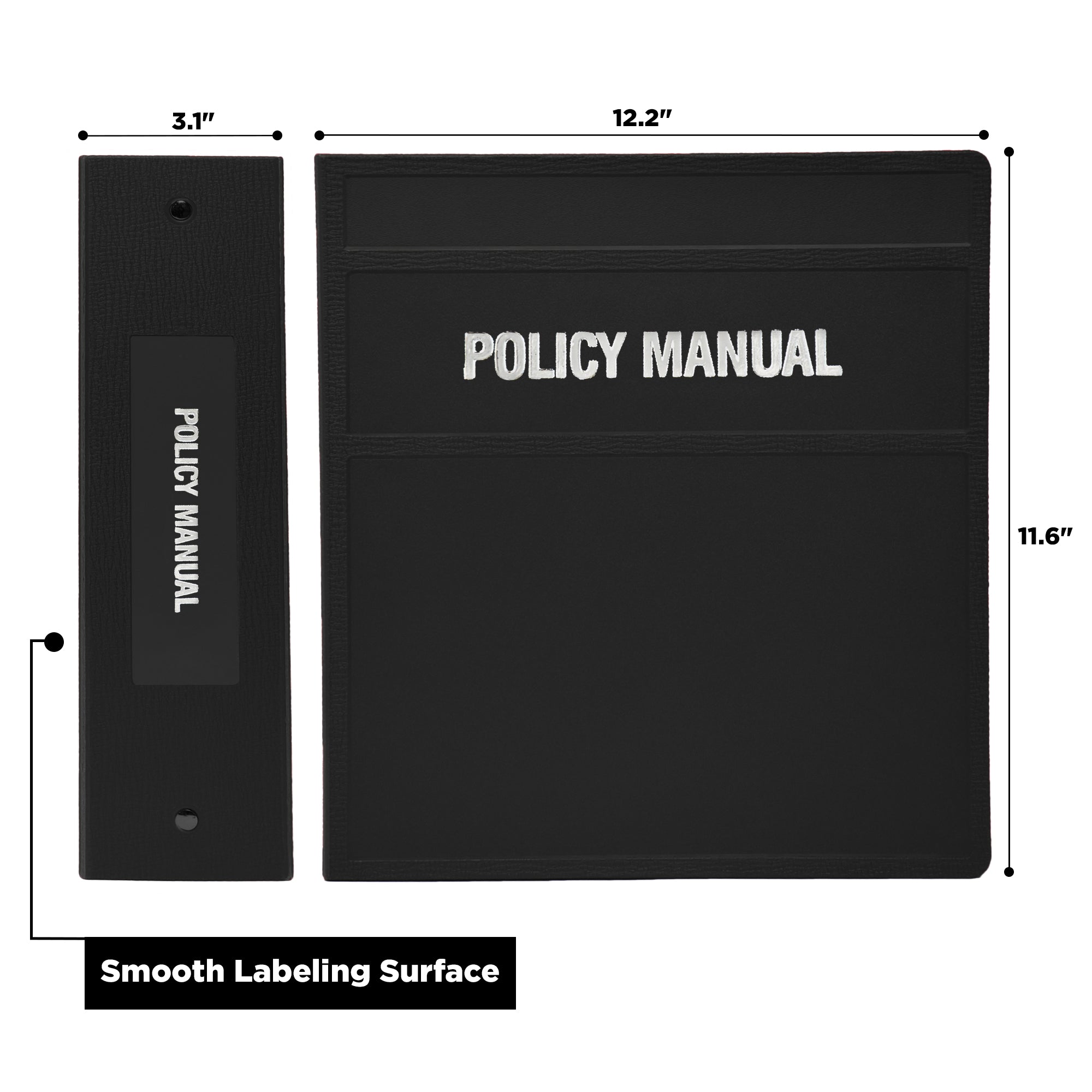 Heavy Duty 3-Ring Binder for Policy Manuals – Side Opening