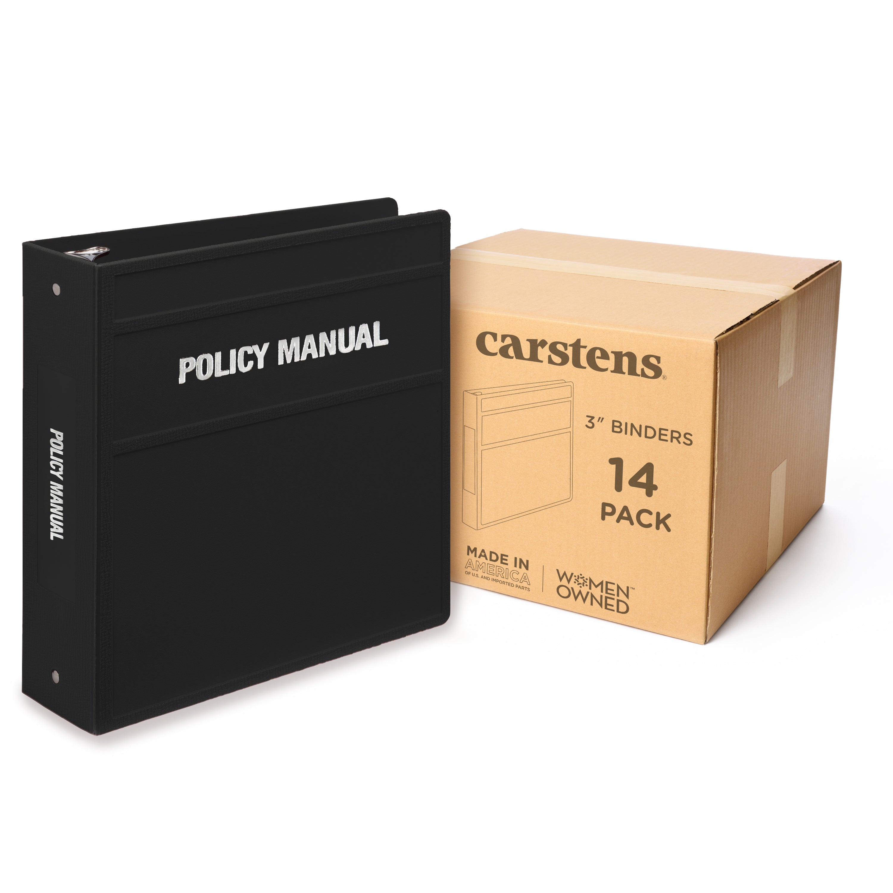 Heavy Duty 3-Ring Binder for Policy Manuals – Side Opening
